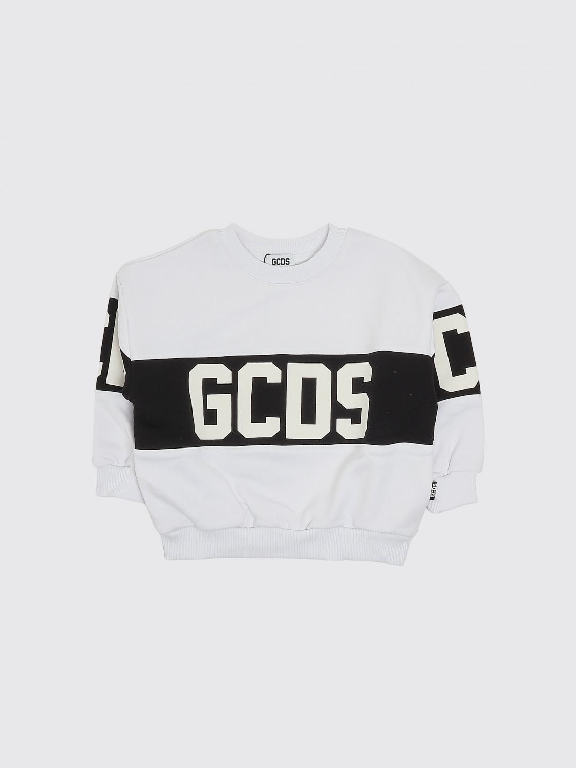 GCDS JUNIOR Rundhals-Sweatshirt aus Baumwollmischung mit Logo