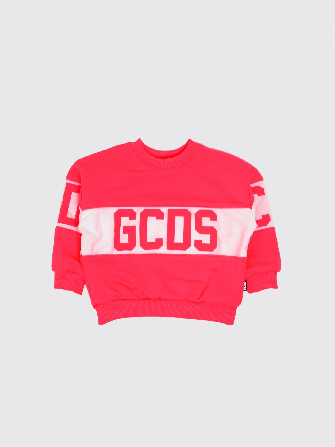GCDS JUNIOR Rundhals-Sweatshirt aus Baumwollmischung mit Logo