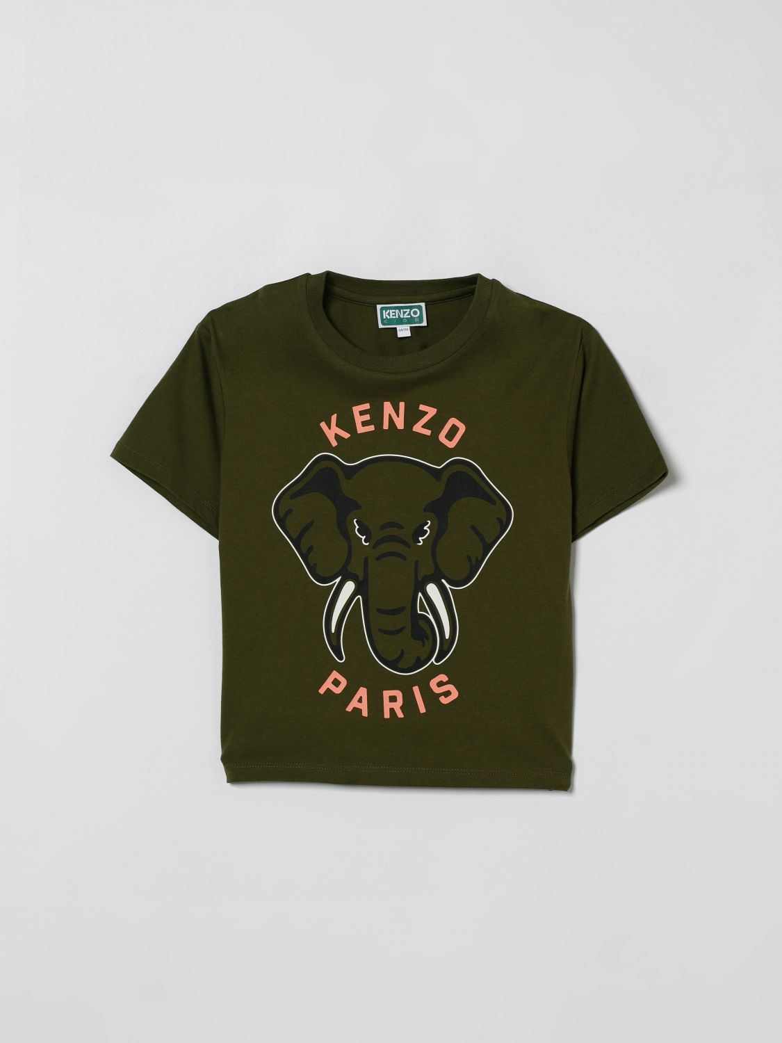 Kenzo Kids Elephant Cotton T-Shirt　ケンゾー キッズ エレファント コットン T シャツ Kenzo