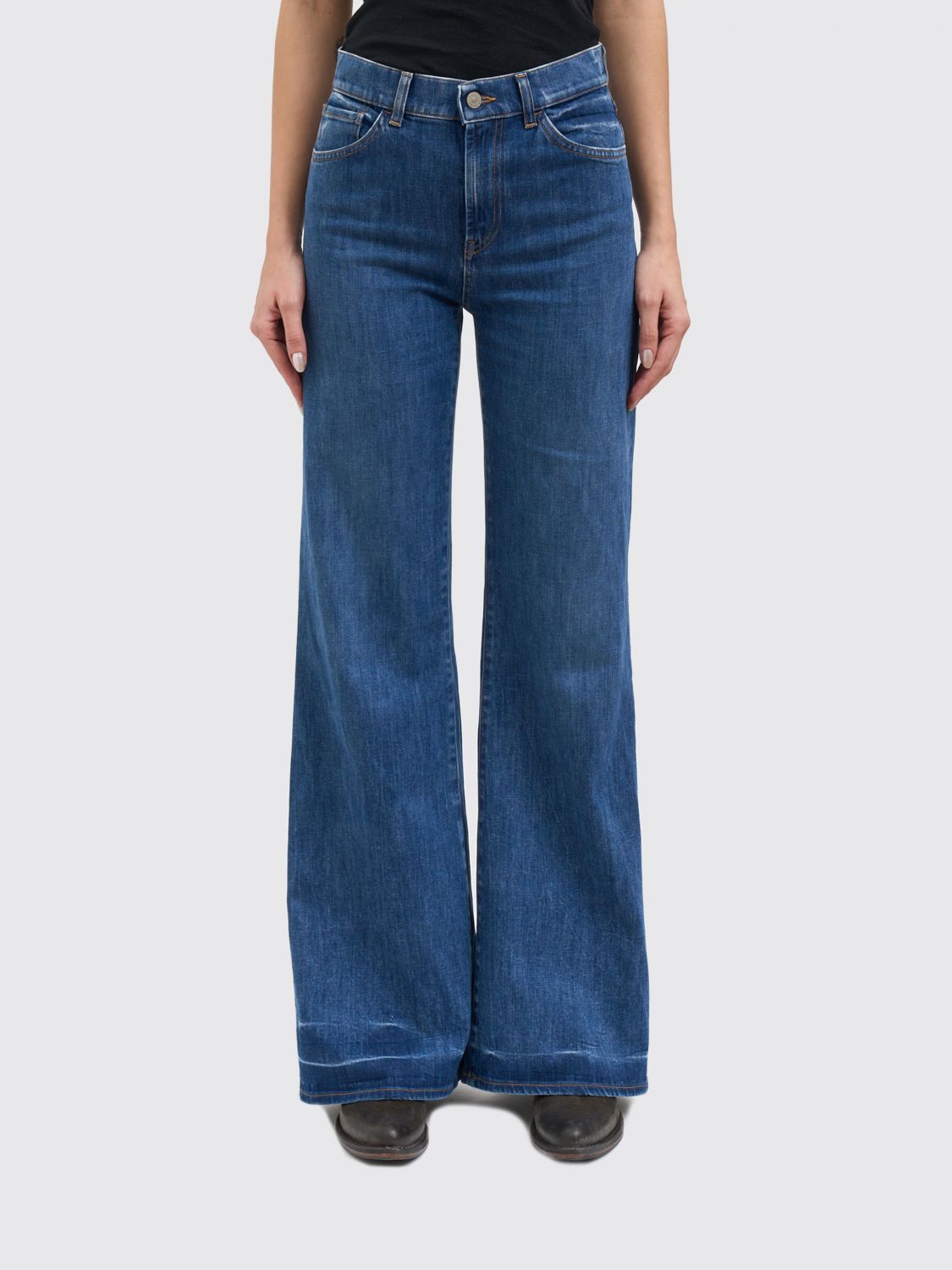 DONDUP Wide Leg Jeans aus Denim