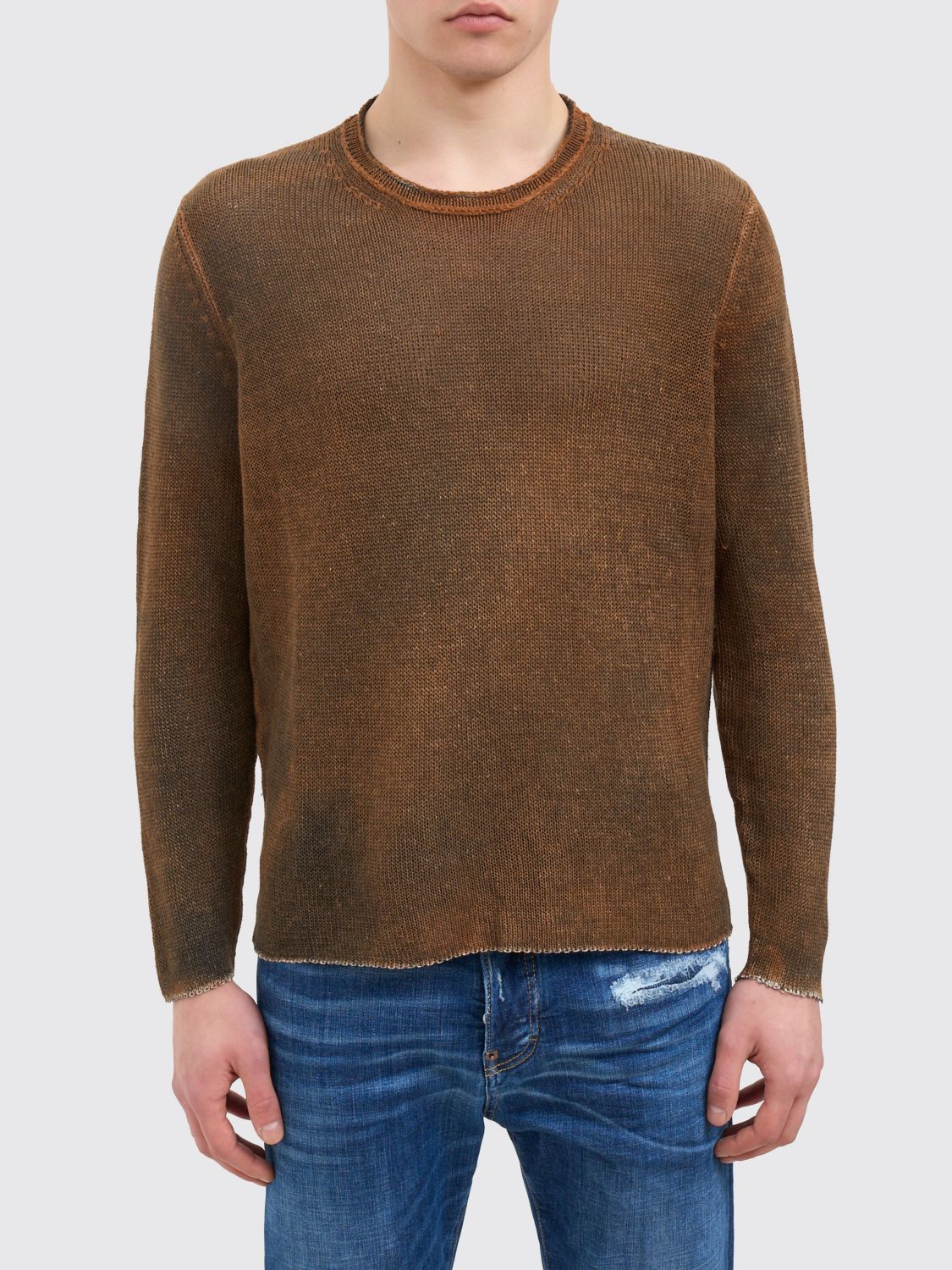 Avant Toi Linen Crew-neck Sweater