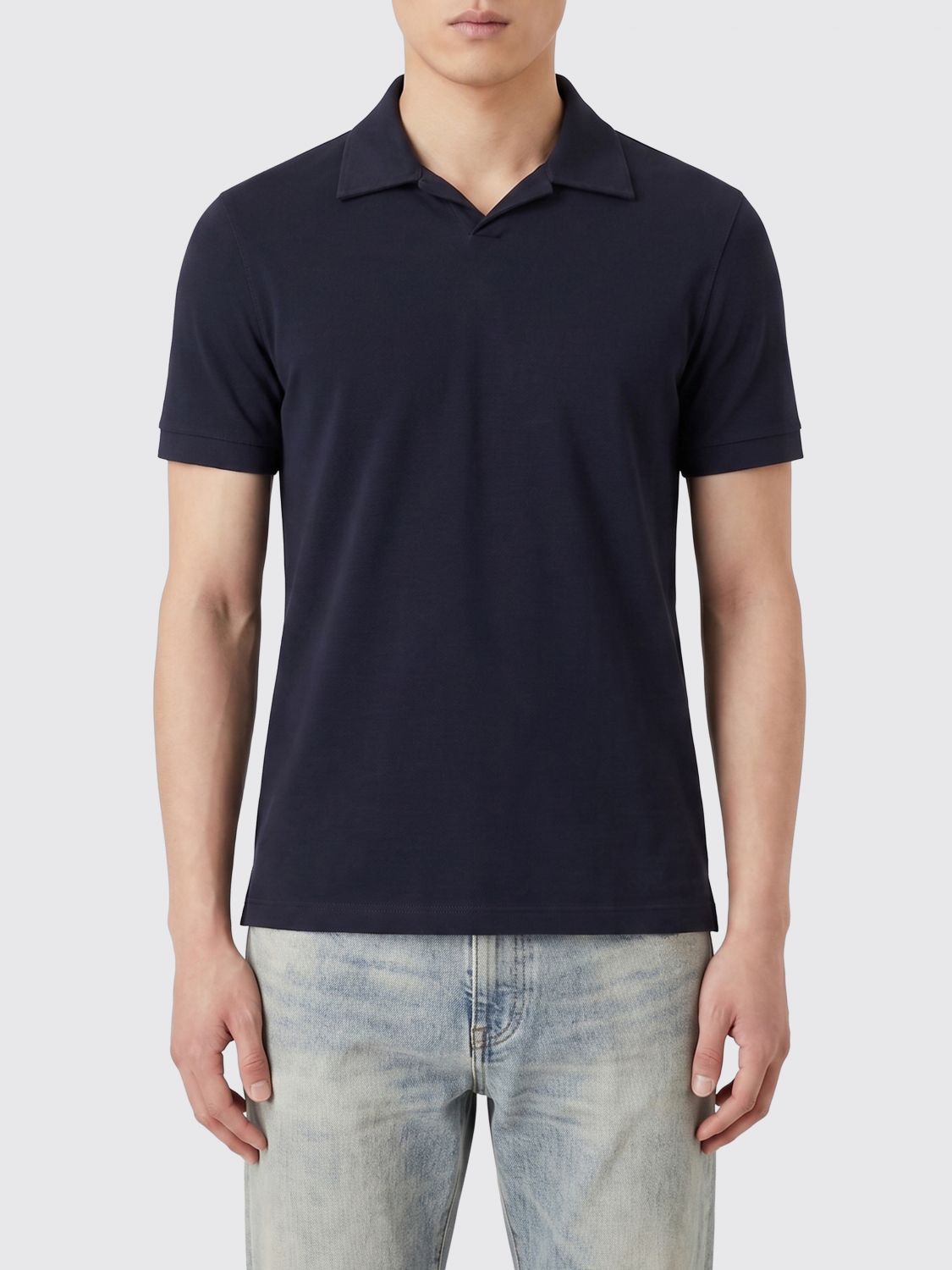 GIORGIO ARMANI Viskose-Polohemd