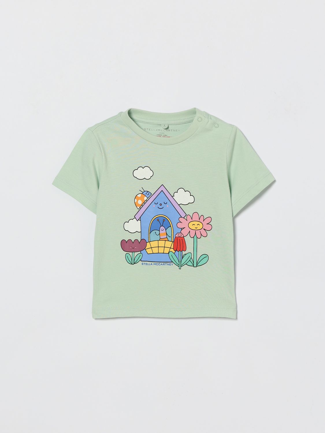 STELLA MCCARTNEY KIDS Cotton T-Shirt with Graphic Print　STELLA MCCARTNEY KIDS グラフィック プリント コットン T シャツ STELLA