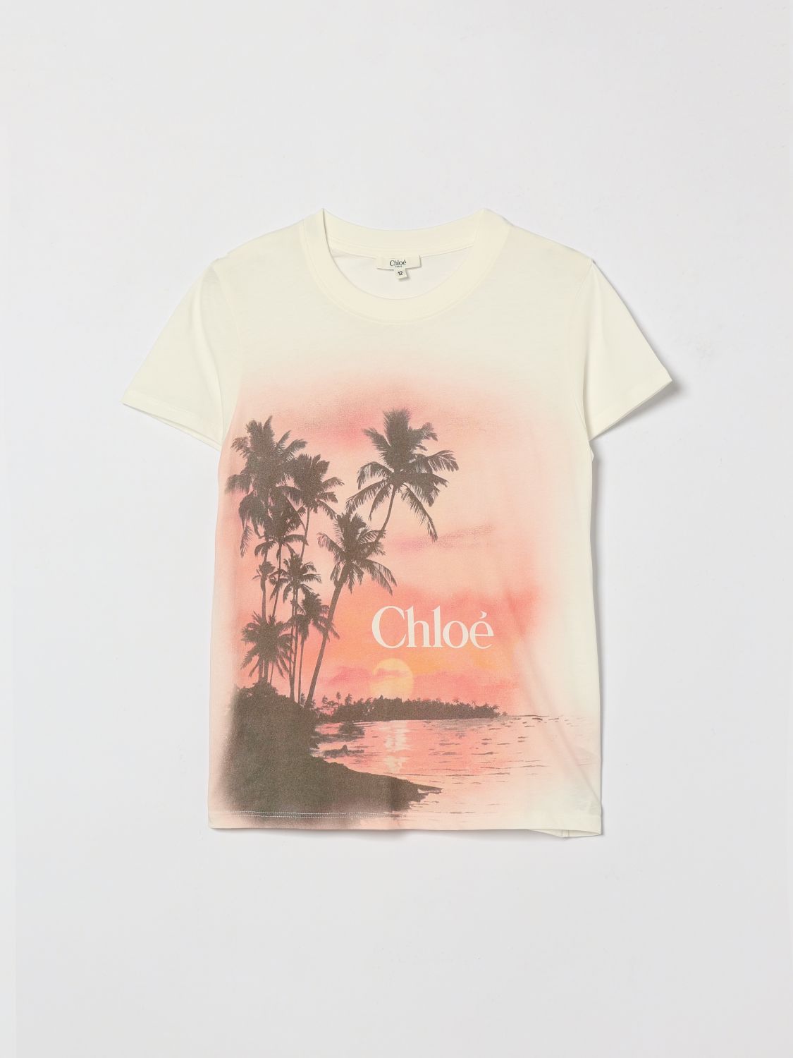 CHLOÉ T-shirt in cotone stampata