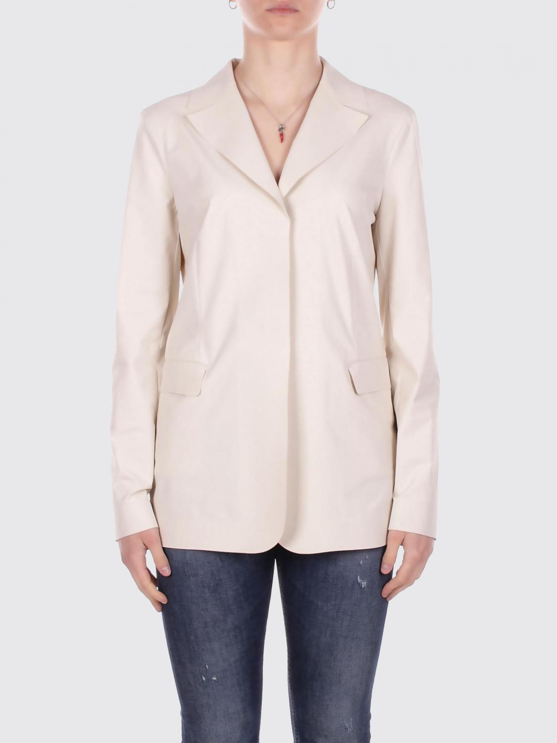 Mm Max Mara Single Breasted Blazer in Technical Fabric