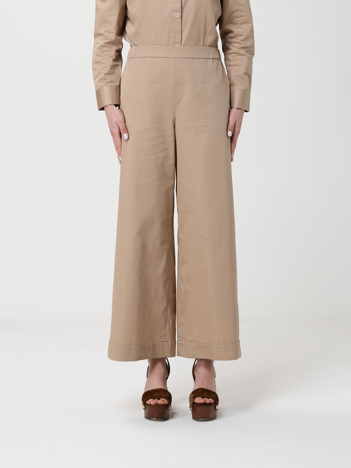 MM Max Mara Cotton Cropped Trousers　MM マックスマーラ コットン クロップド パンツ MM