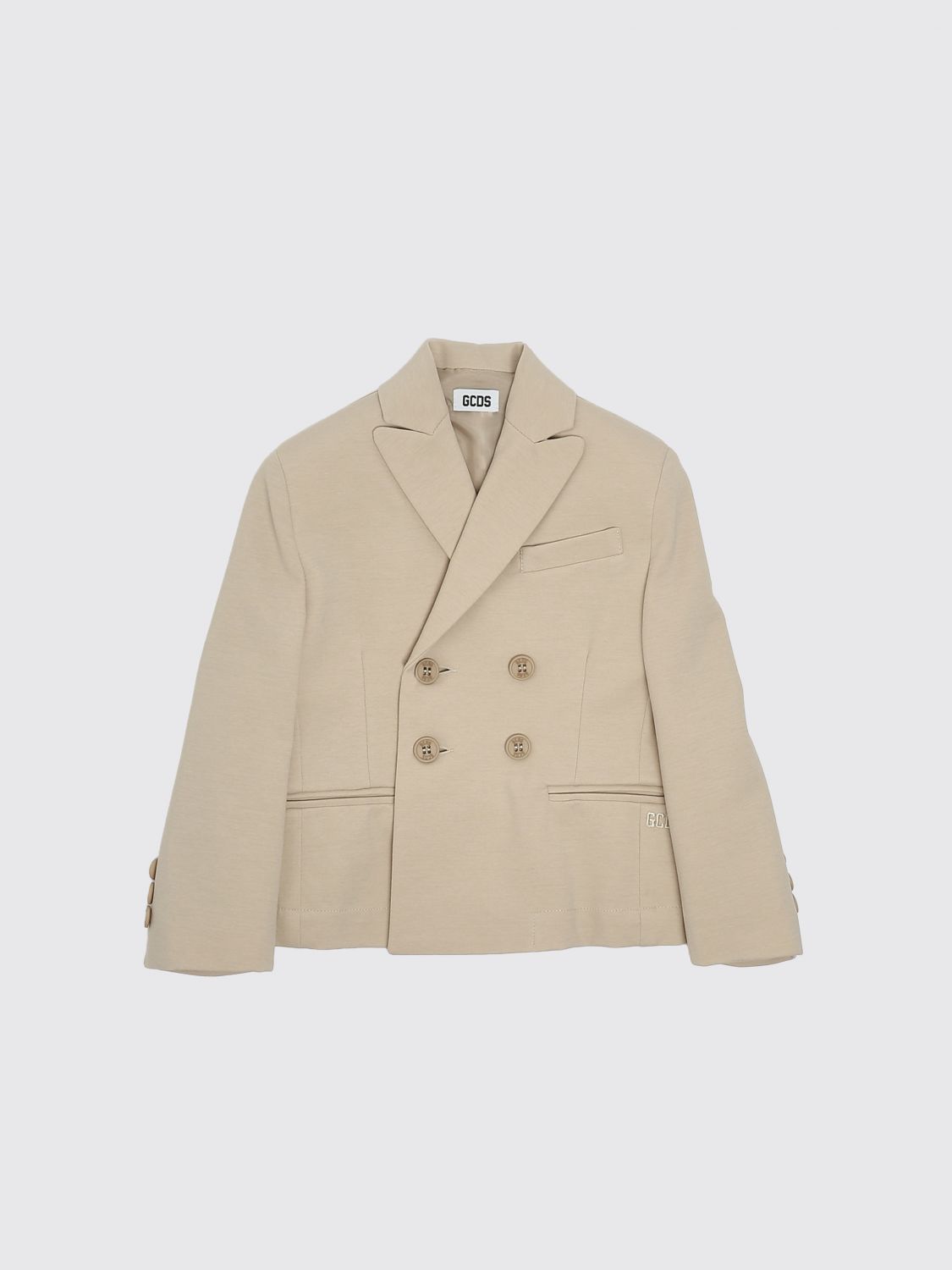 GCDS JUNIOR Zweireiher Blazer aus Baumwollmischung