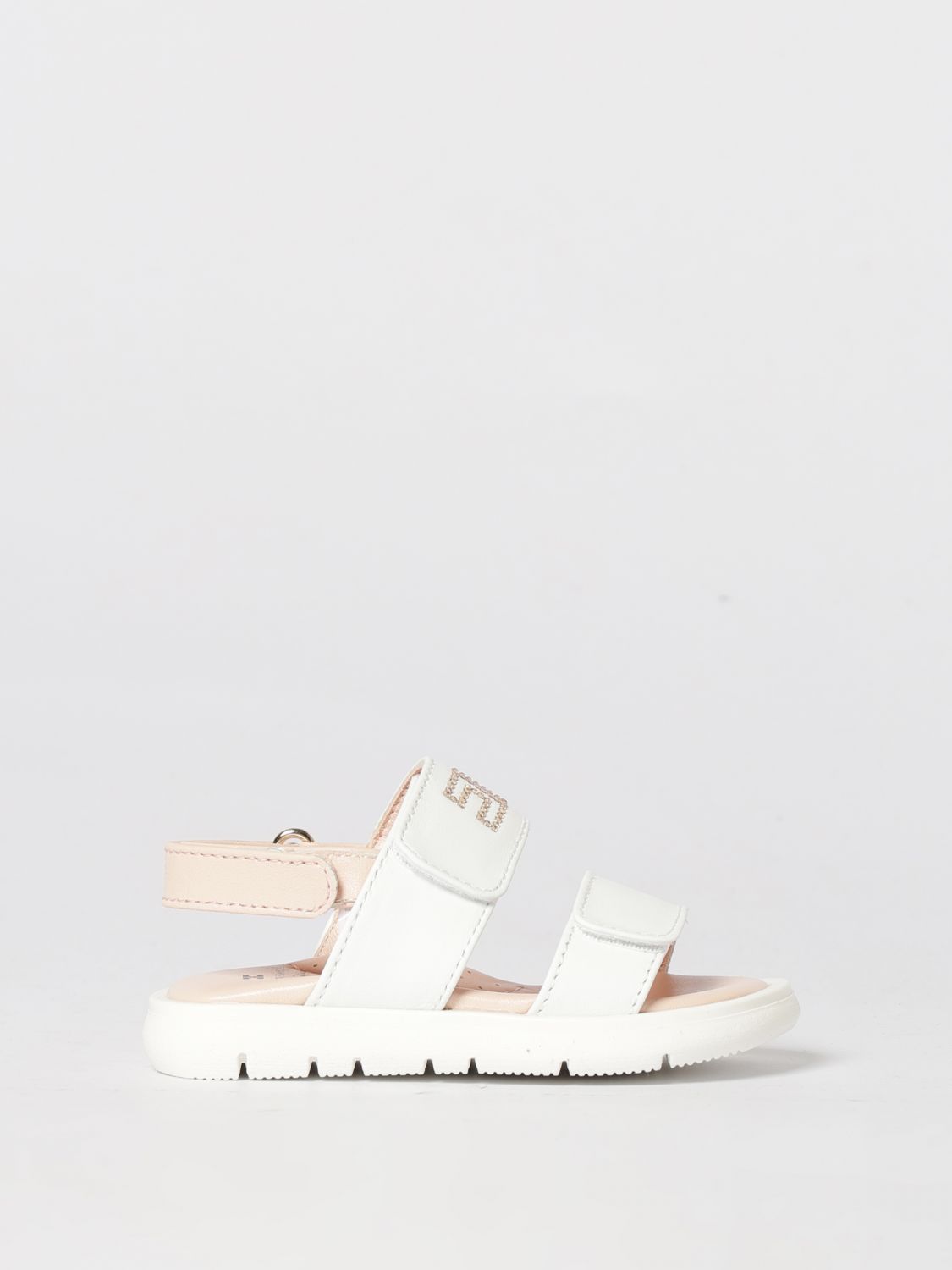 ELISABETTA FRANCHI LA MIA BAMBINA Ledersandalen mit Strasssteinen