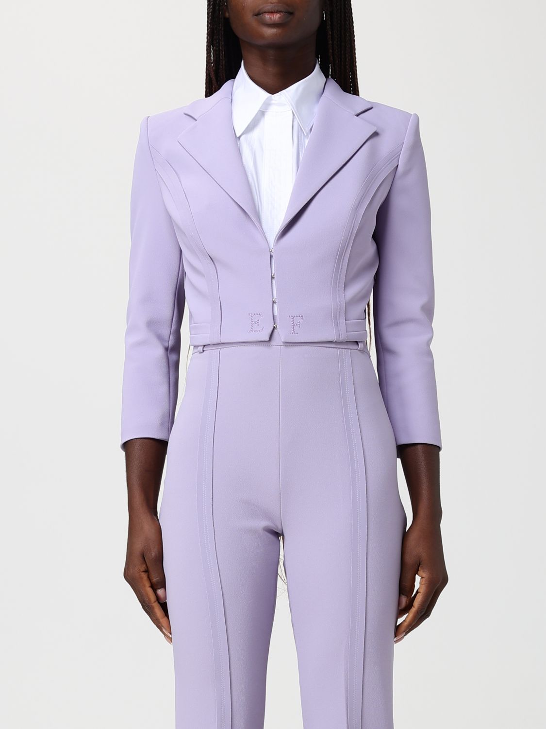 ELISABETTA FRANCHI Kurzer Polyester-Blazer