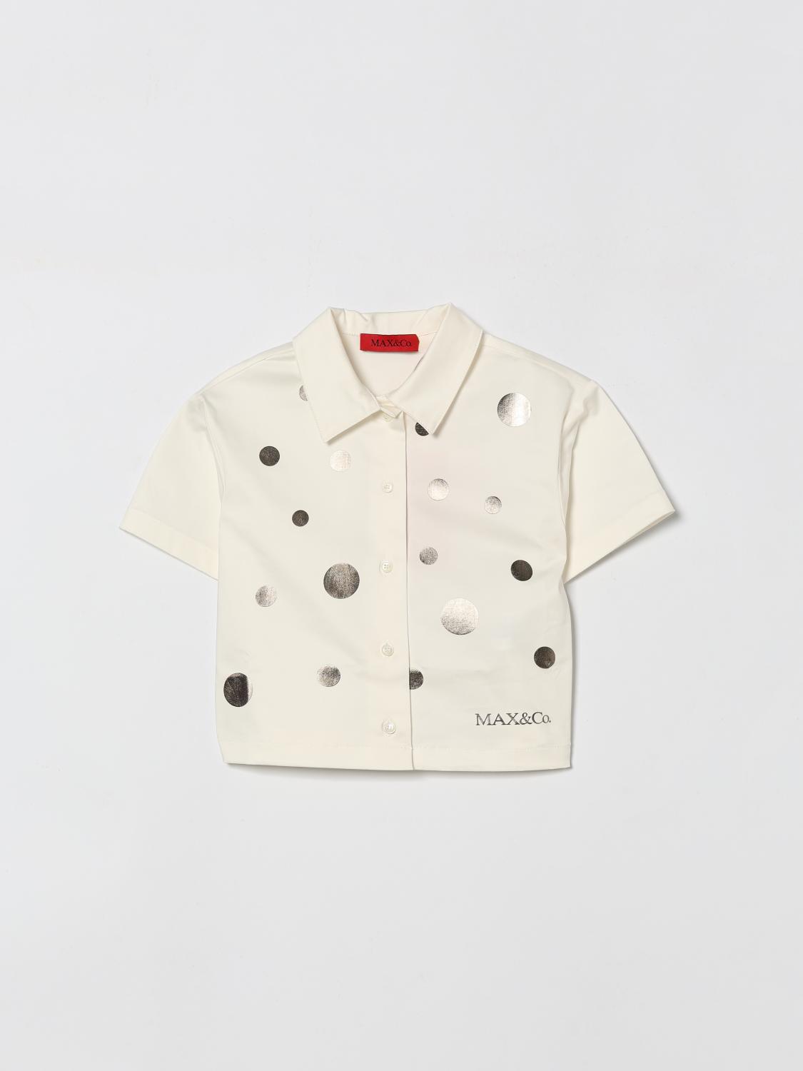 MAX & CO. KID Gepunktetes Baumwollhemd