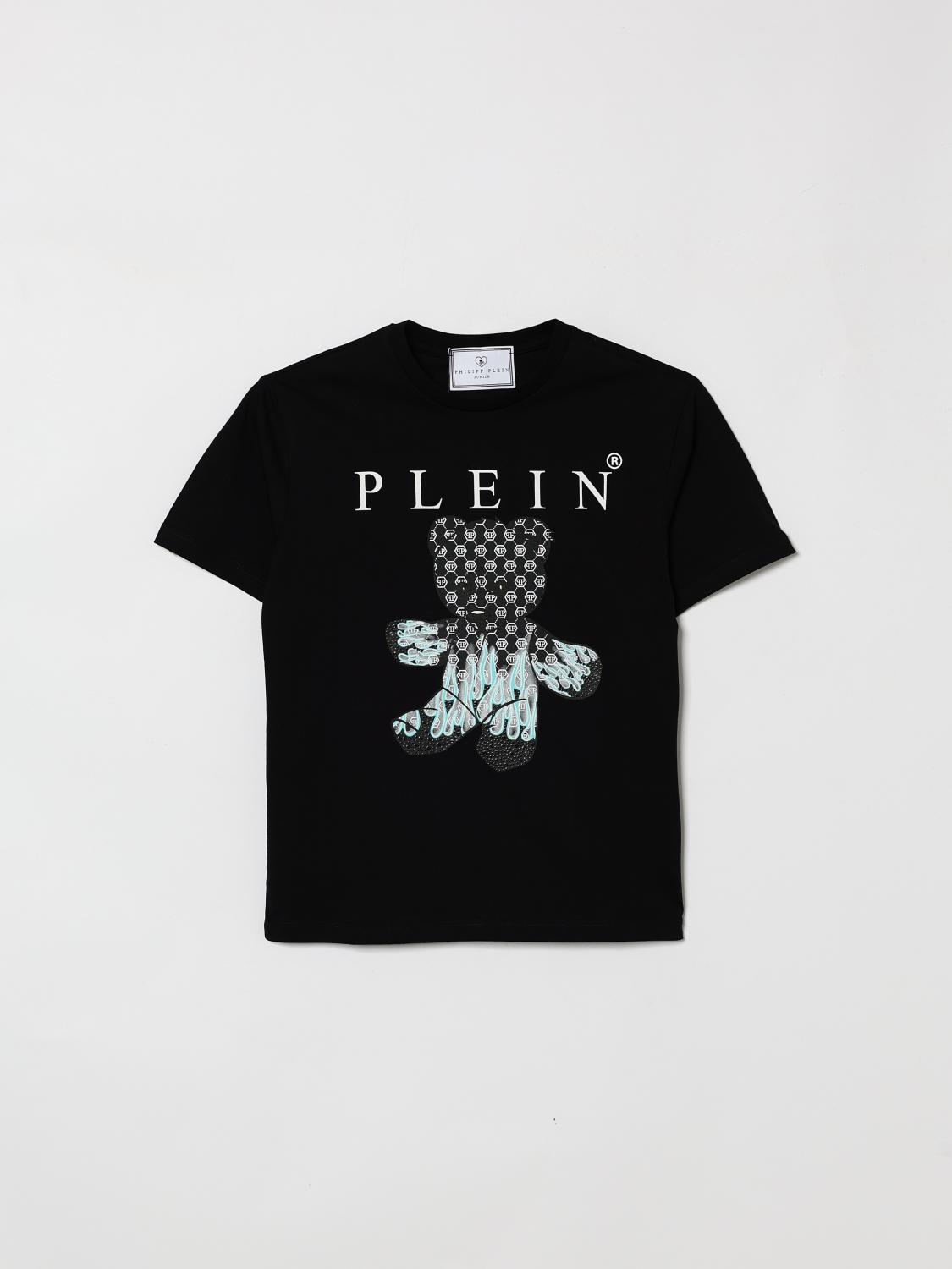 PHILIPP PLEIN Baumwoll T Shirt mit Teddy Print