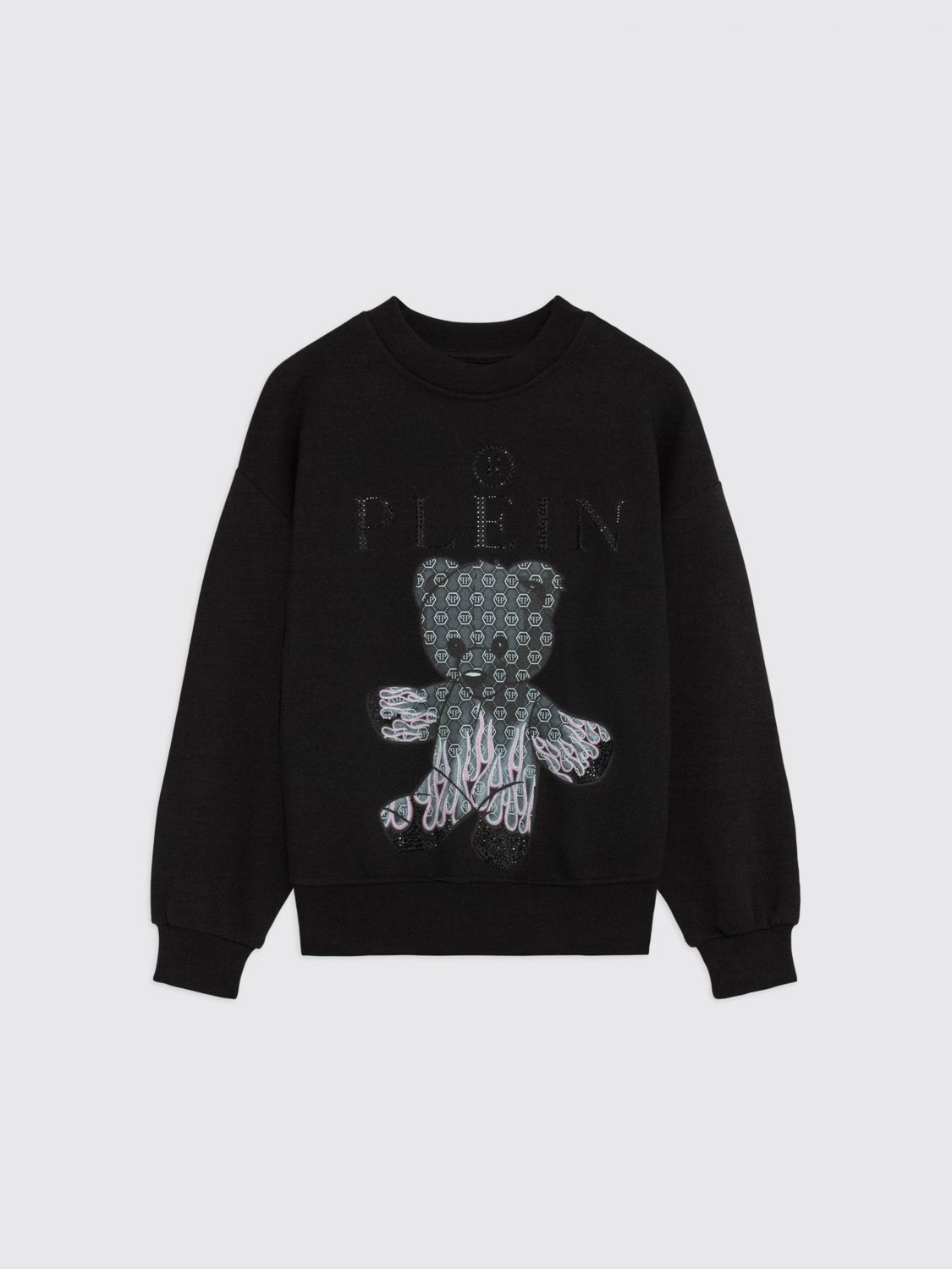 PHILIPP PLEIN Baumwoll-Rundhalspullover