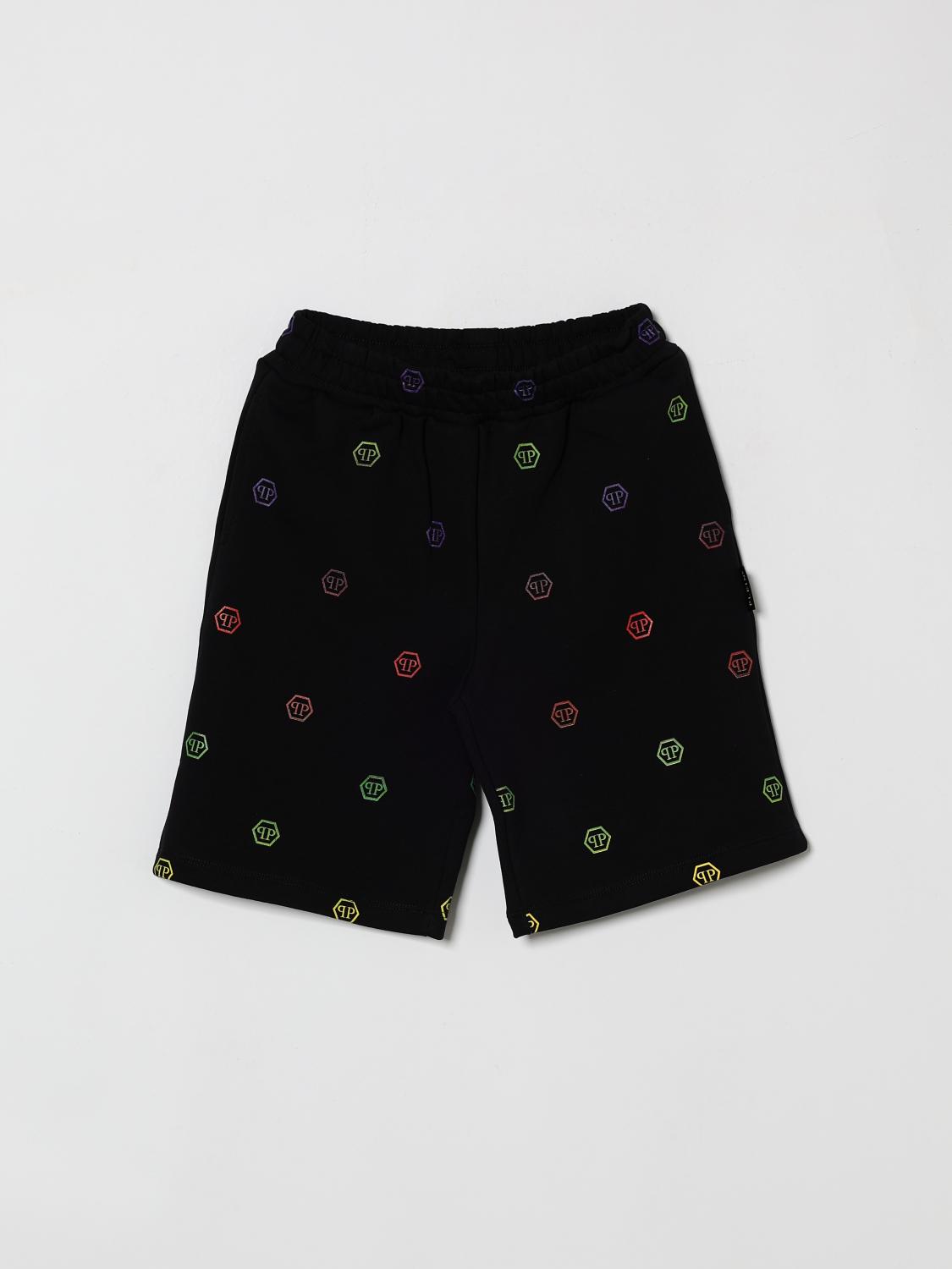 PHILIPP PLEIN Baumwollshorts mit Logo-Motiv