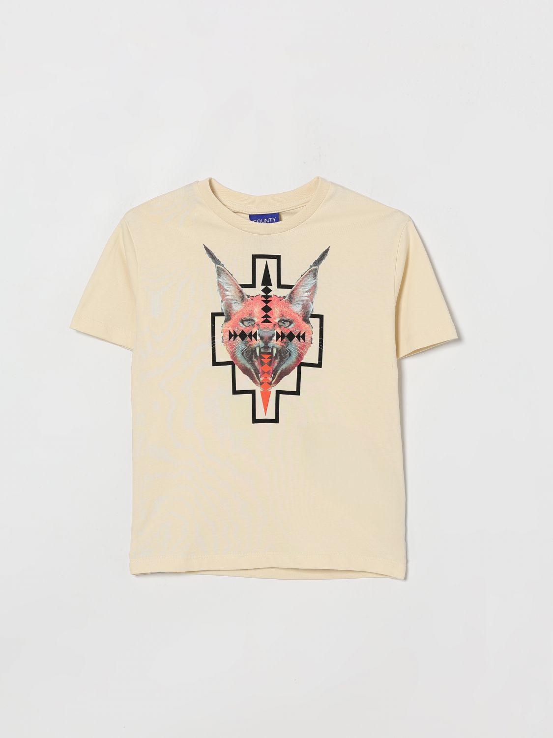 County of Milan Bedrucktes Baumwoll-Rundhals-T-Shirt