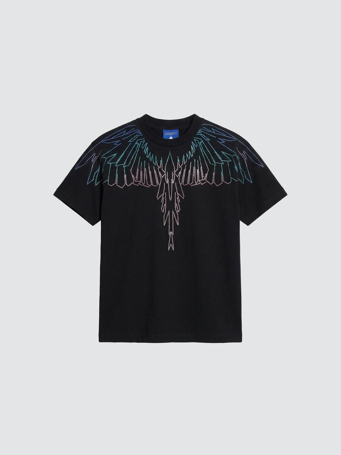 County of Milan Baumwoll-T-Shirt mit Flügel-Print