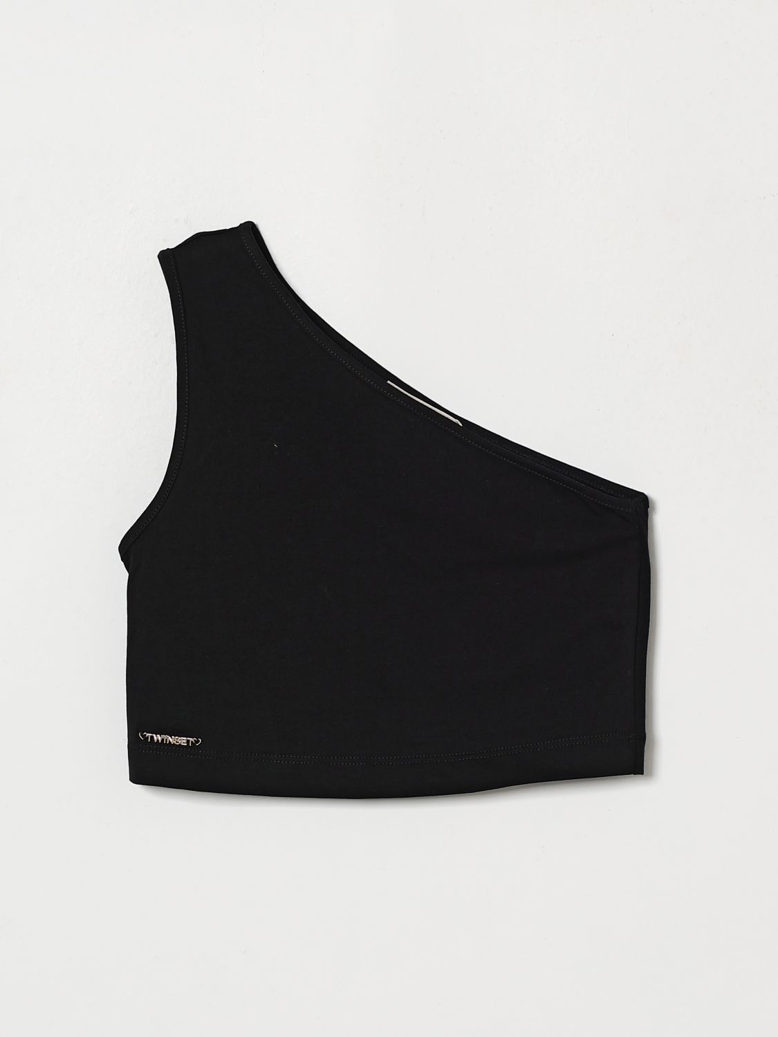Twinset One-Shoulder-Top aus Baumwolle