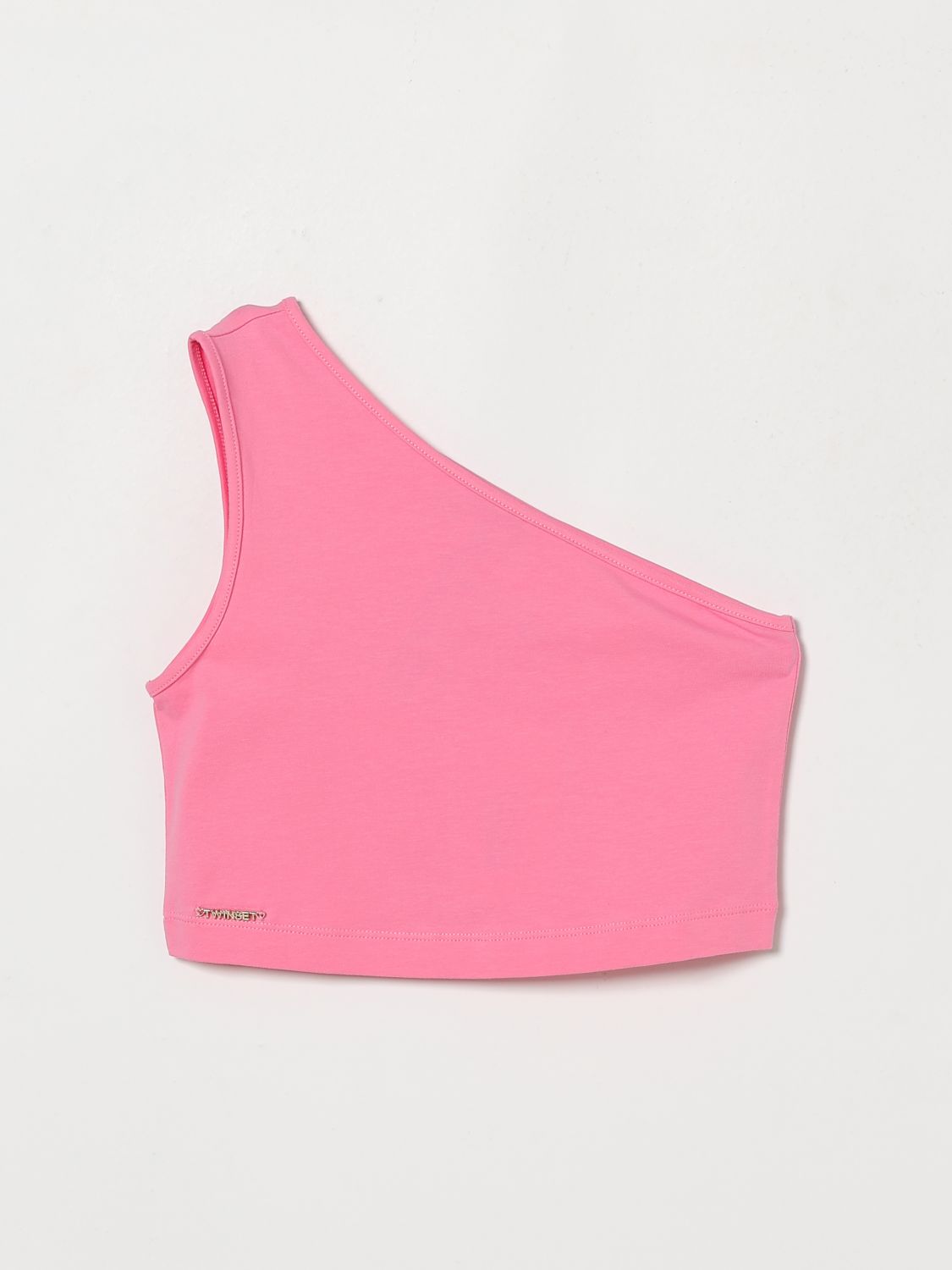 Twinset One-Shoulder-Top aus Baumwolle