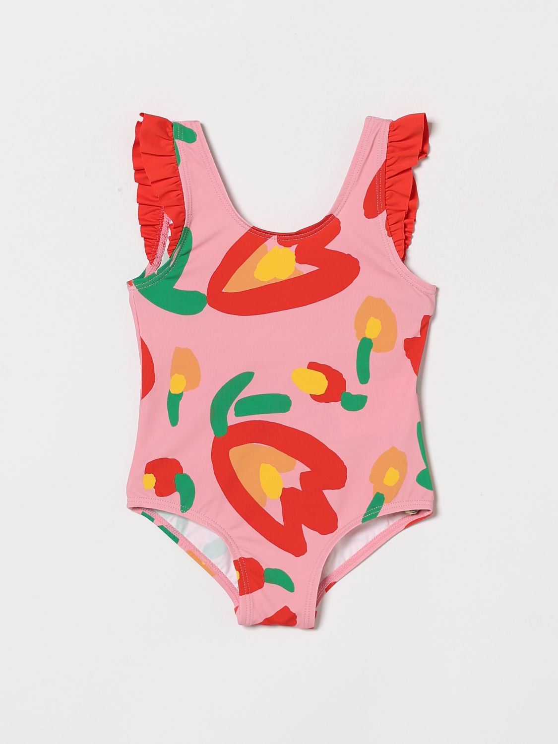 STELLA MCCARTNEY KIDS Polyamid-Badeanzug mit Blumenmuster