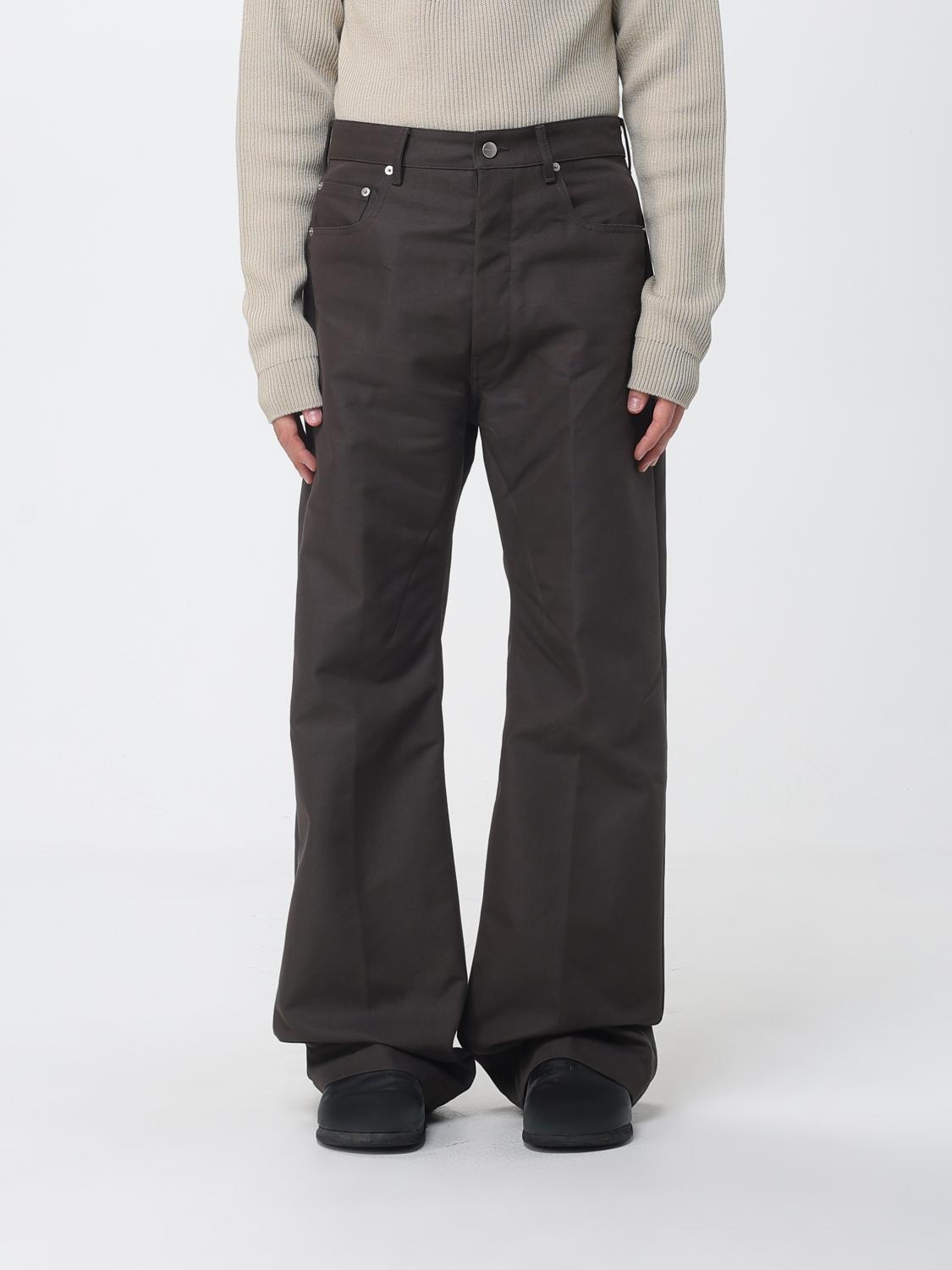 RICK OWENS Cotton Wide Jeans