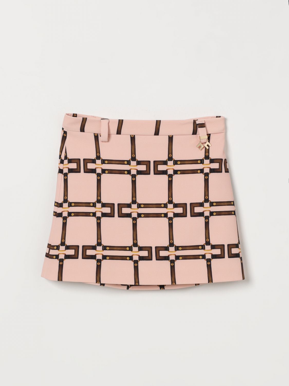 ELISABETTA FRANCHI LA MIA BAMBINA Bedruckter Crêpe-Minirock