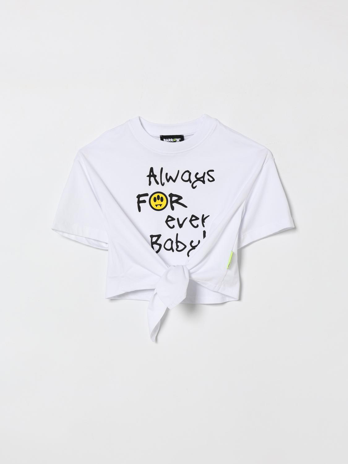 BARROW KIDS Bedrucktes Baumwoll-Crop-T-Shirt