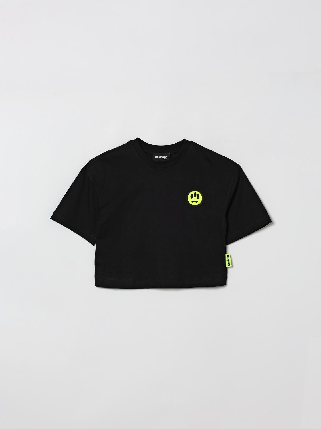 BARROW KIDS Baumwoll-Crop-T-Shirt mit Logo