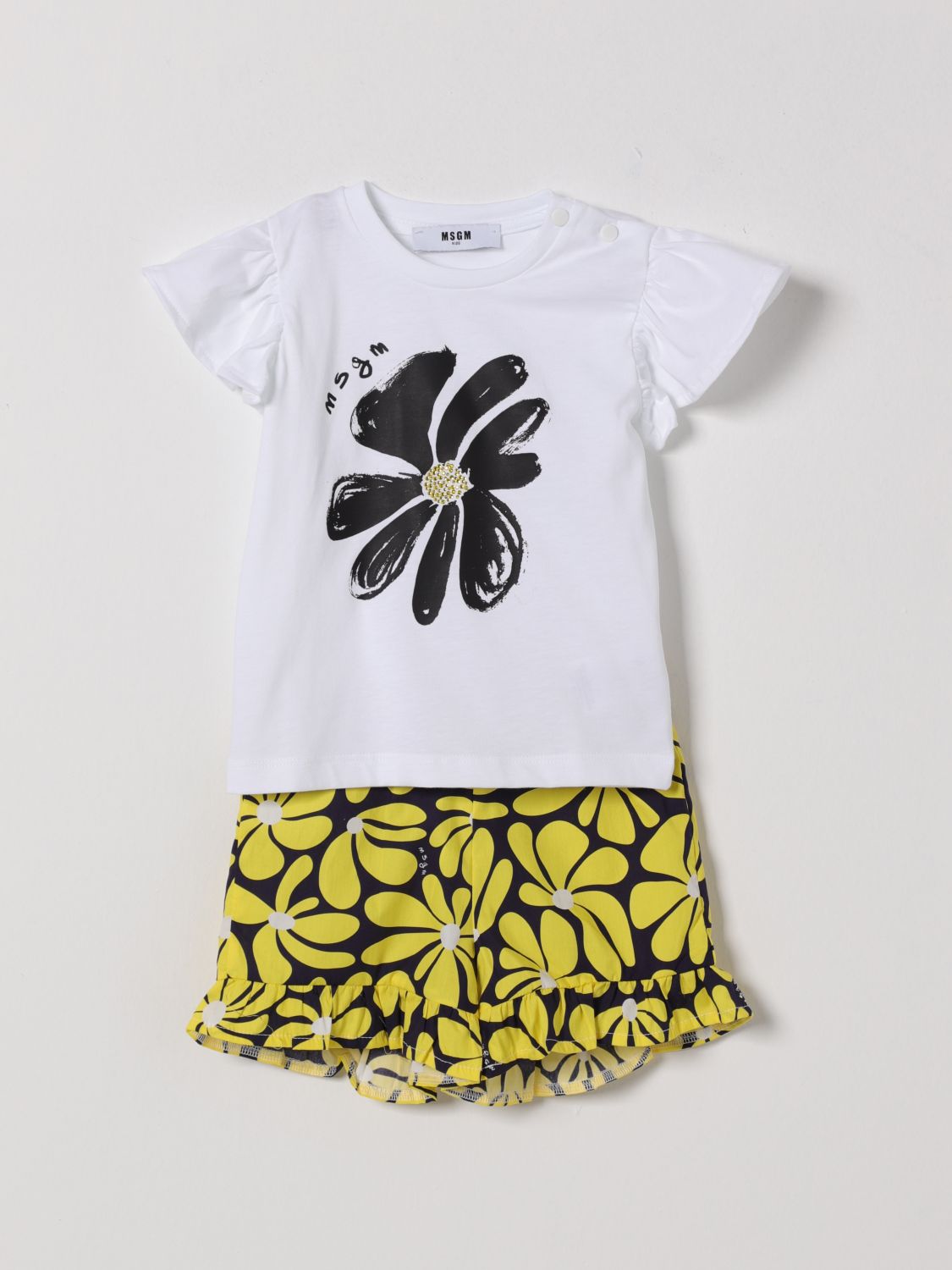 MSGM Kids Bedrucktes Baumwoll-Set