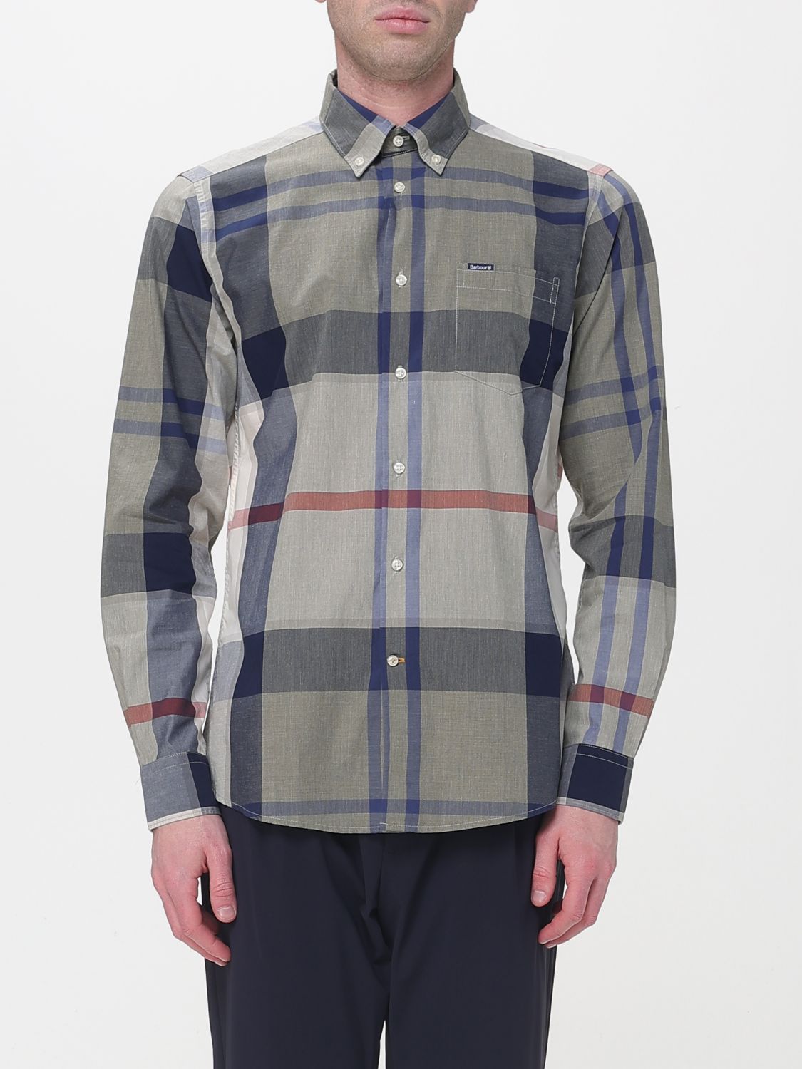 BARBOUR Cotton Shirt with Vintage Check Pattern　BARBOUR ヴィンテージチェック柄コットンシャツ BARBOUR