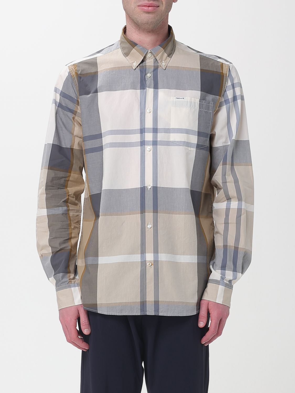 BARBOUR Cotton Shirt with Vintage Check Pattern　BARBOUR ヴィンテージチェック柄コットンシャツ BARBOUR