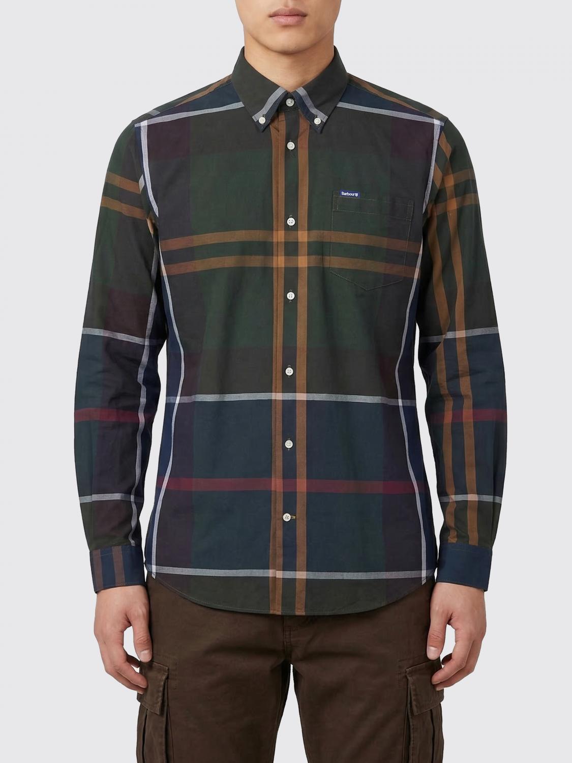 BARBOUR Cotton Shirt with Vintage Check Pattern　BARBOUR ヴィンテージチェック柄コットンシャツ BARBOUR