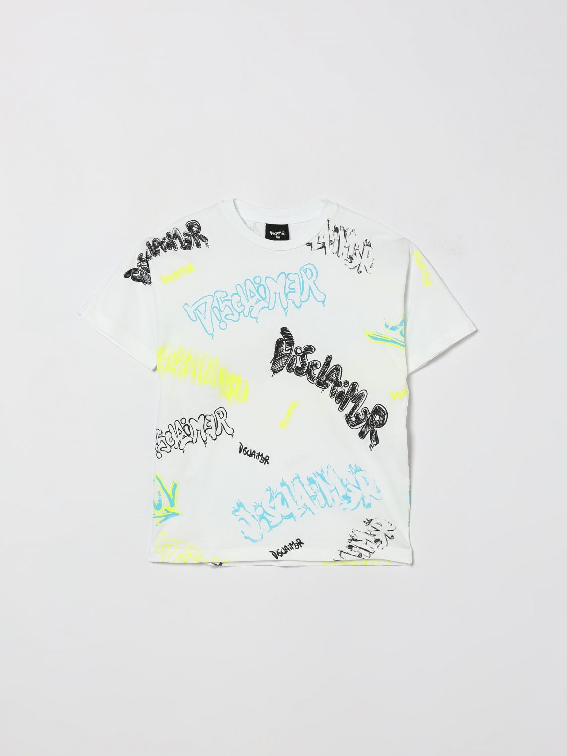 DISCLAIMER T-Shirt Bambino colore Bianco
