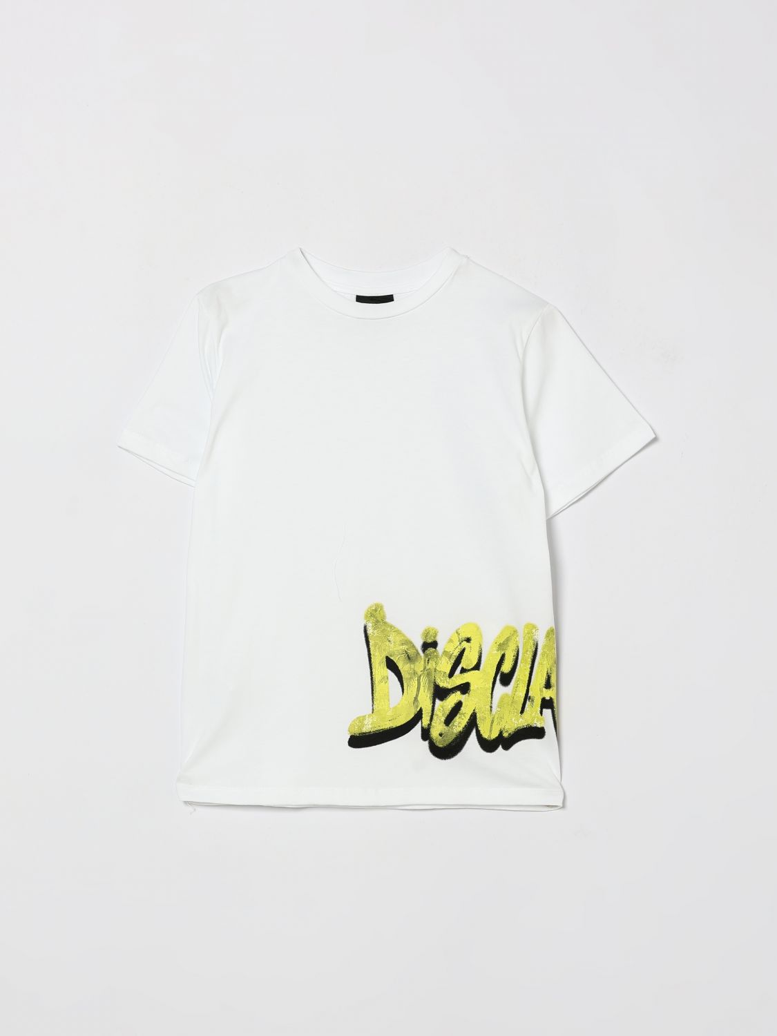DISCLAIMER T-Shirt Bambino colore Bianco