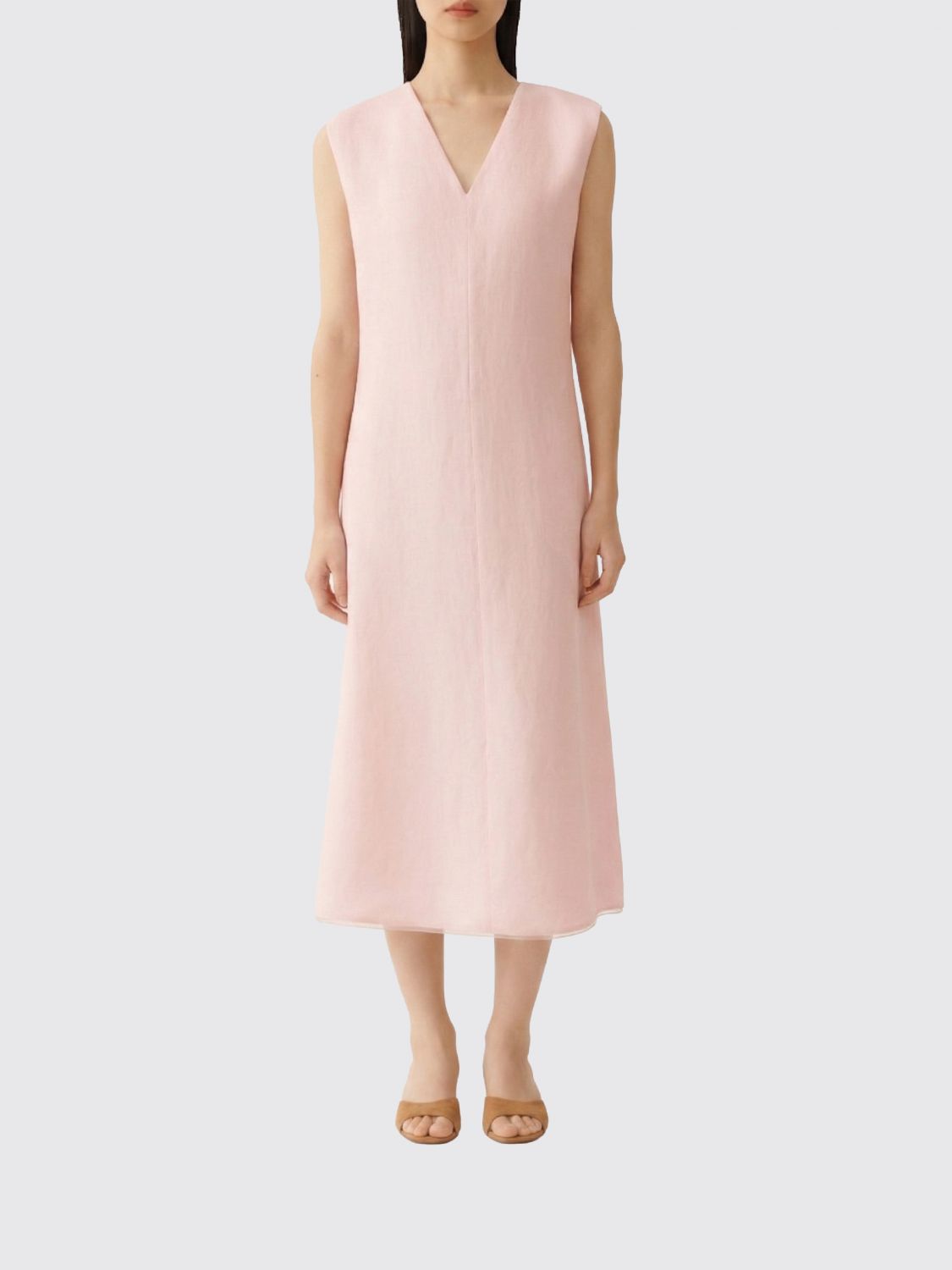 FABIANA FILIPPI Kleid aus Viskose und Leinen