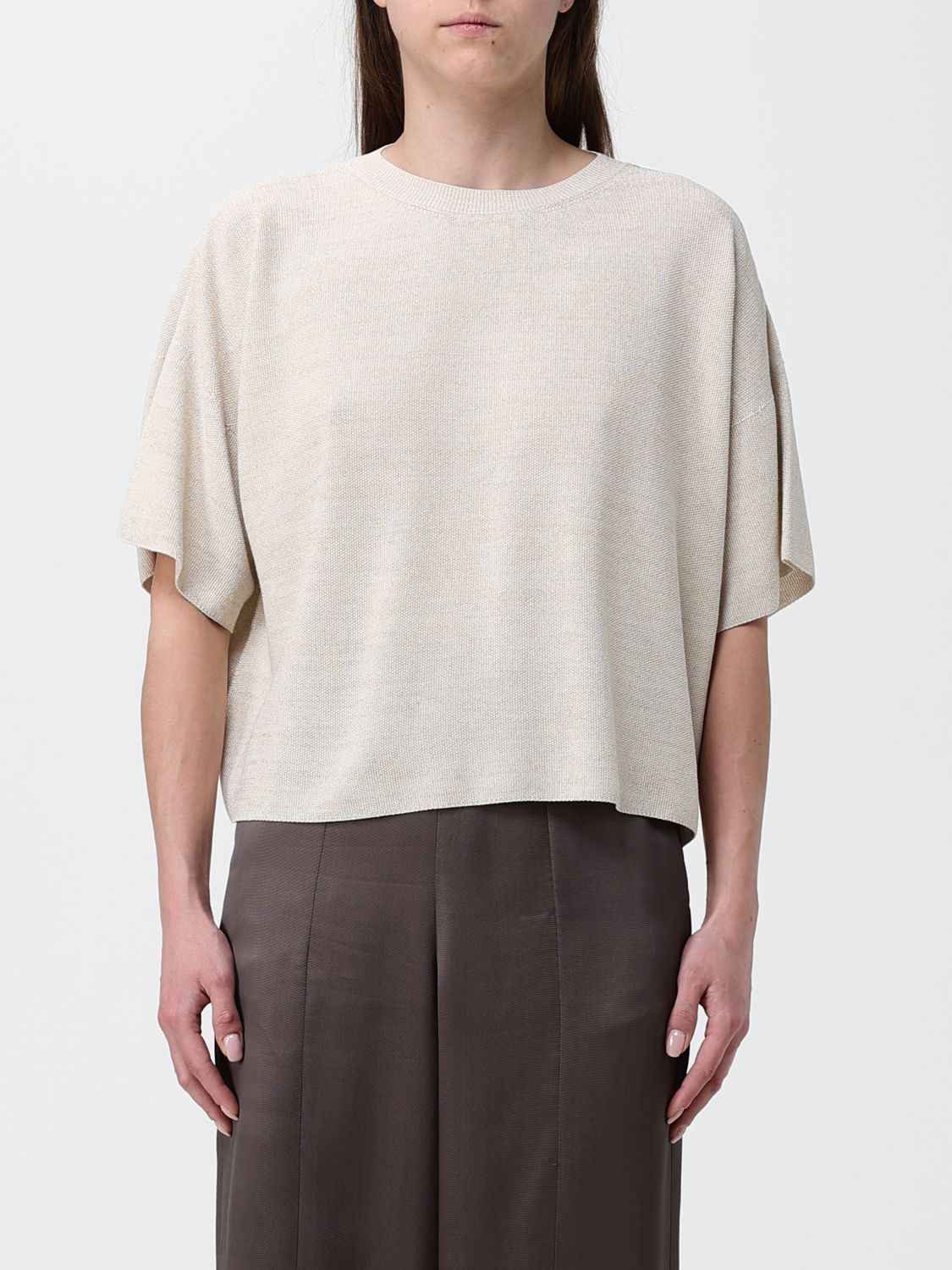 Fabiana Filippi Cotton Blend Knit Top