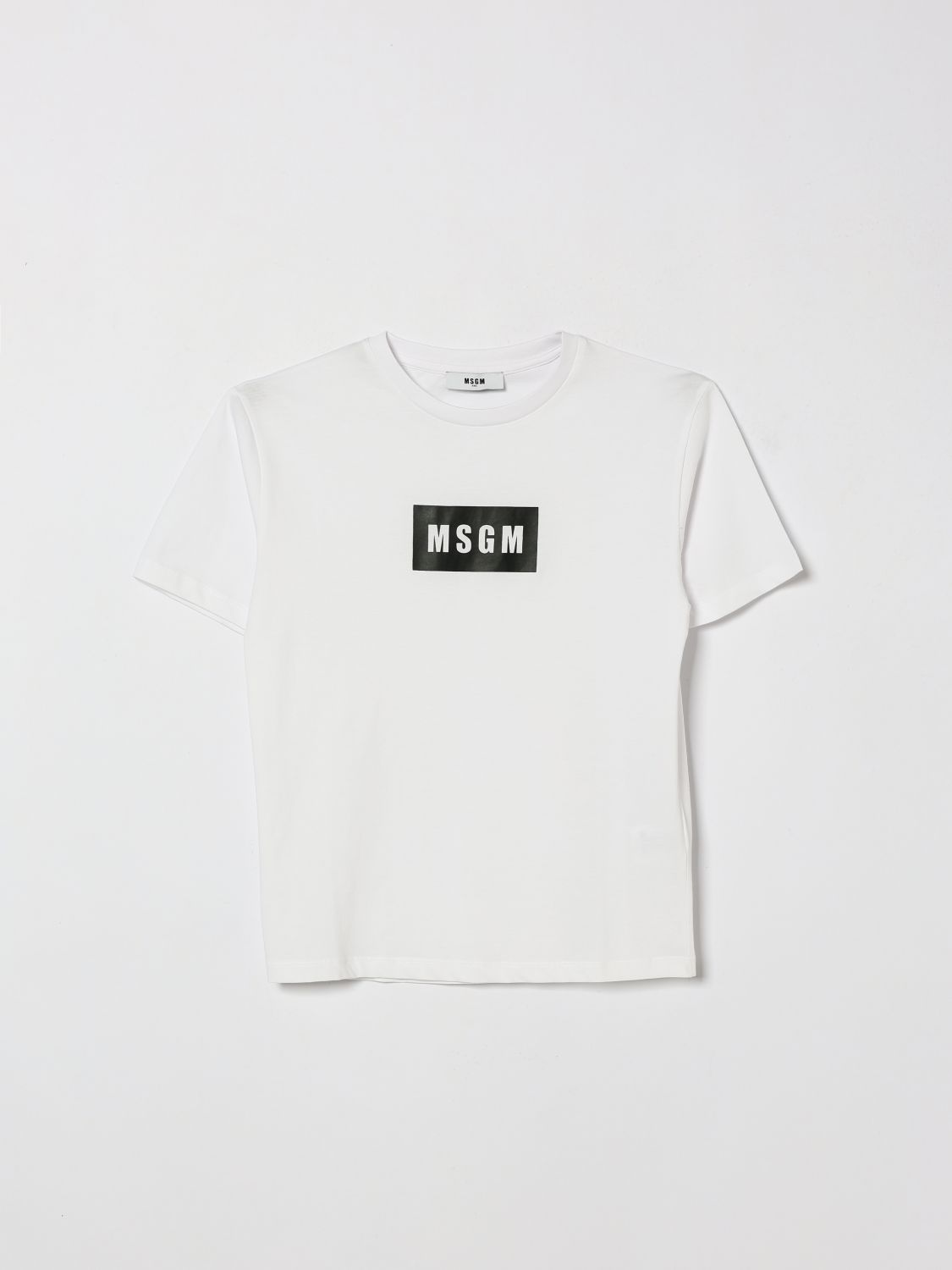 MSGM Kids T-shirt in cotone con logo