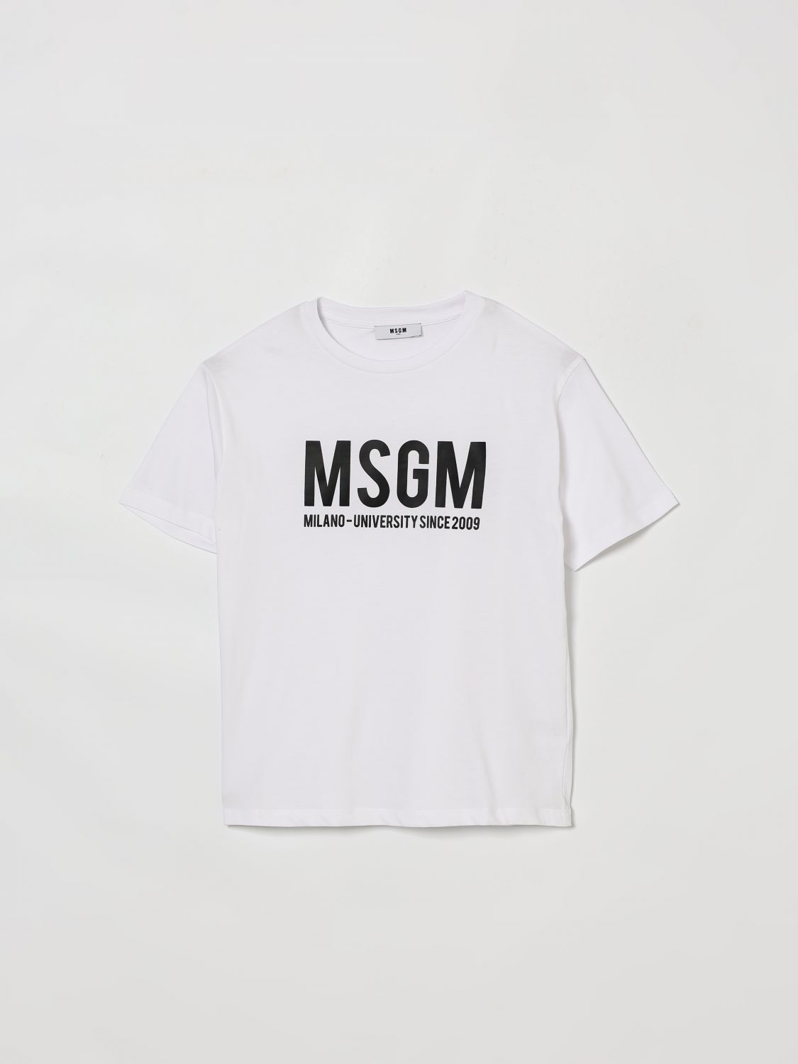 MSGM Kids Baumwoll-T-Shirt mit Logo