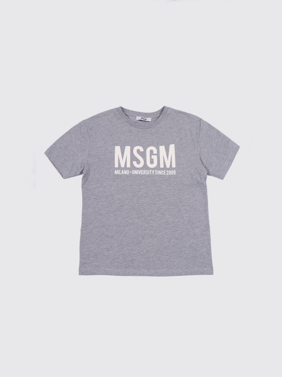 MSGM Kids Baumwoll-T-Shirt mit Logo