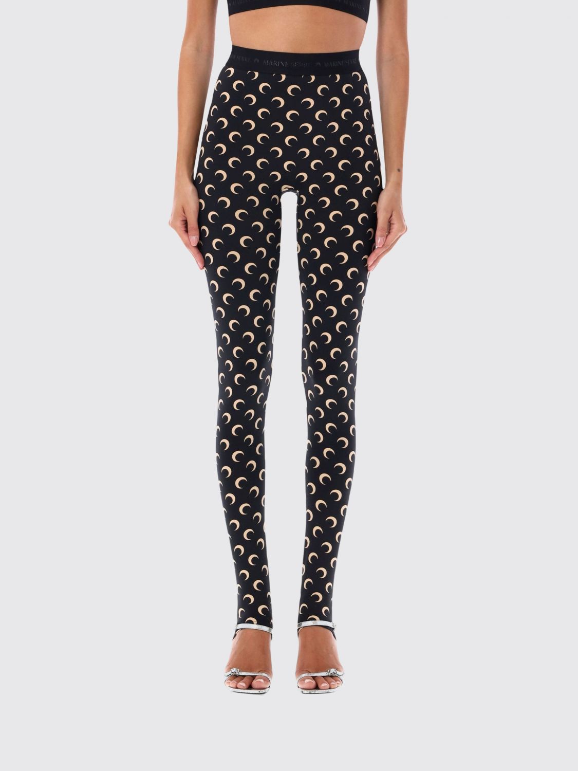 Marine Serre Printed Stretch Technical Fabric Leggings