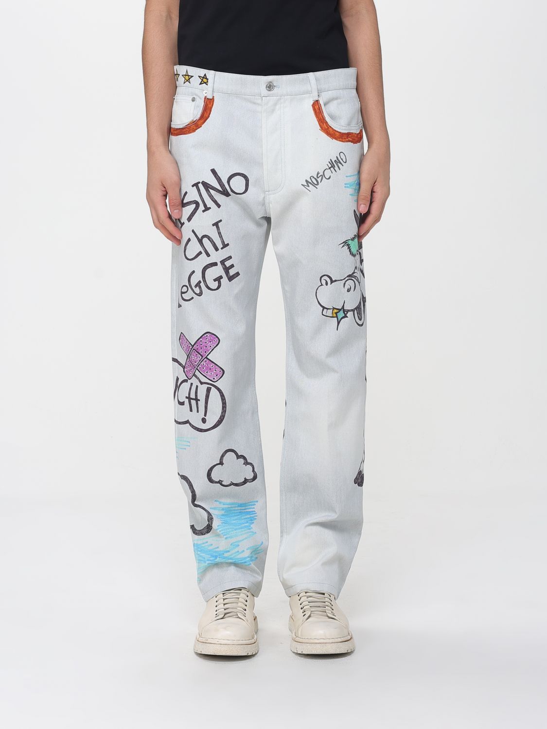 Moschino Jeans Men Couture In White