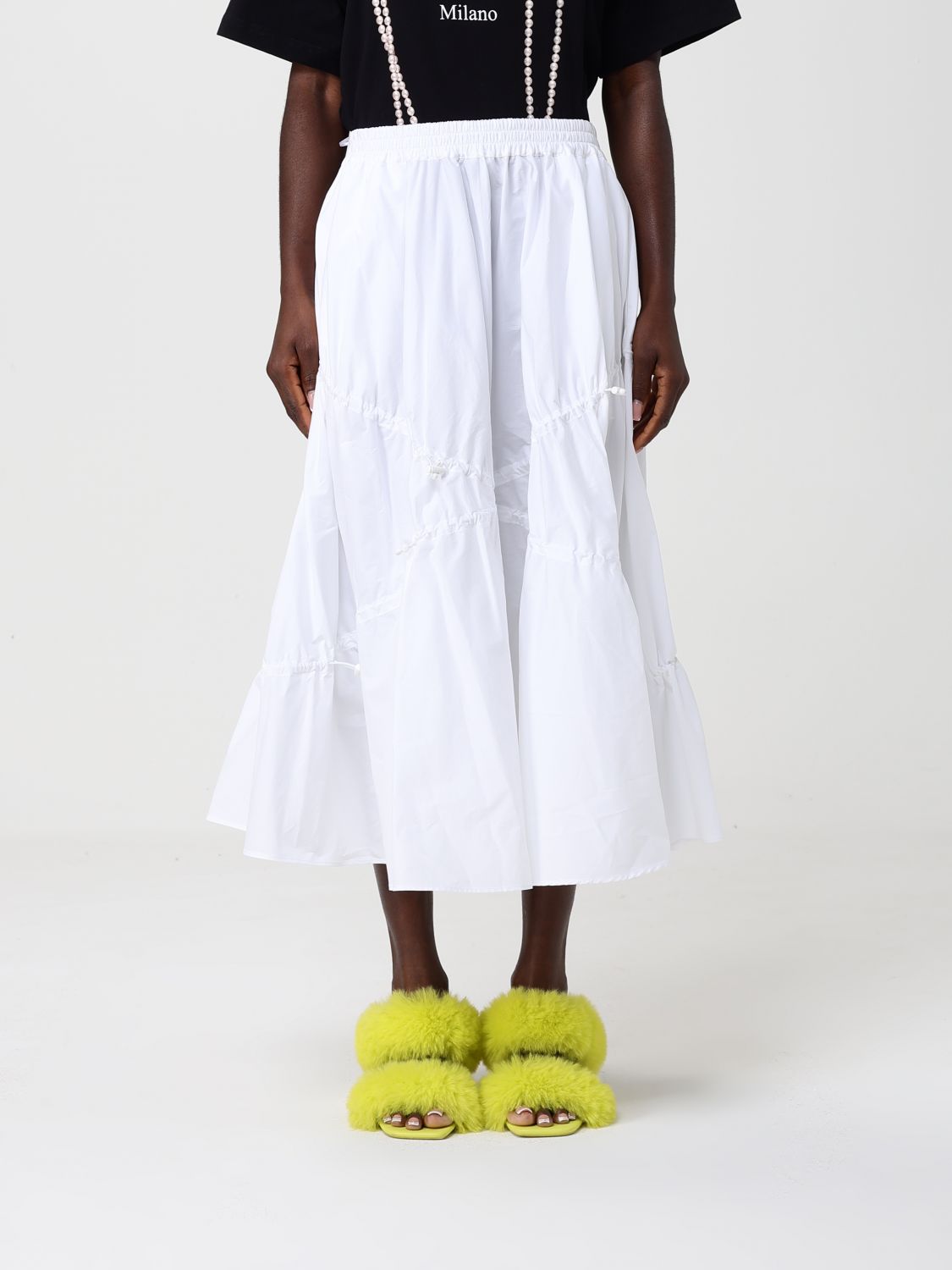 Skirt MOSCHINO COUTURE Woman color White