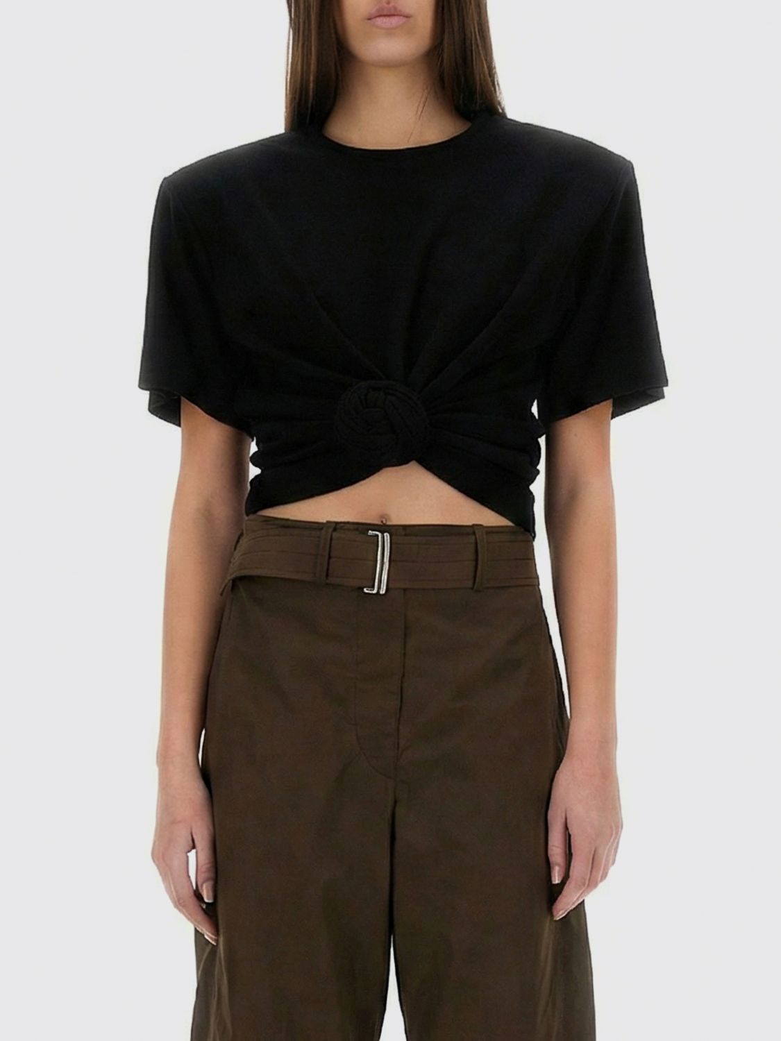 MAGDA BUTRYM Cotton Crop T-Shirts　MAGDA BUTRYM コットン クロップ T シャツ MAGDA