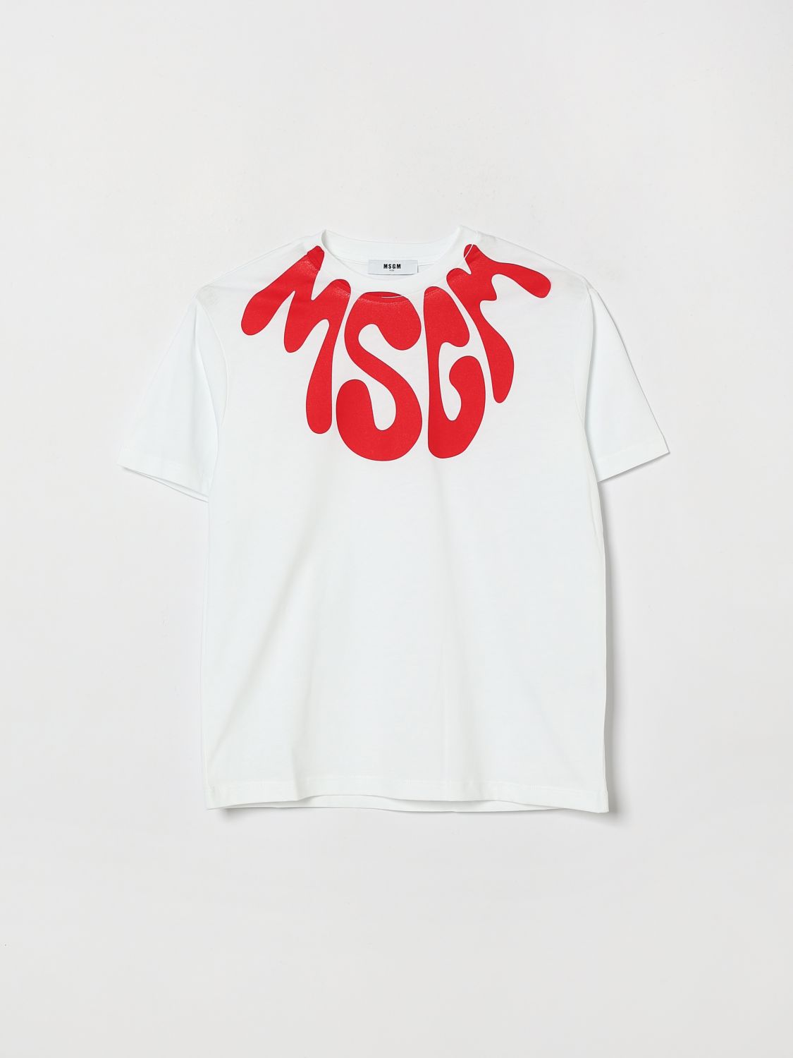 MSGM Kids T-shirt in cotone con logo