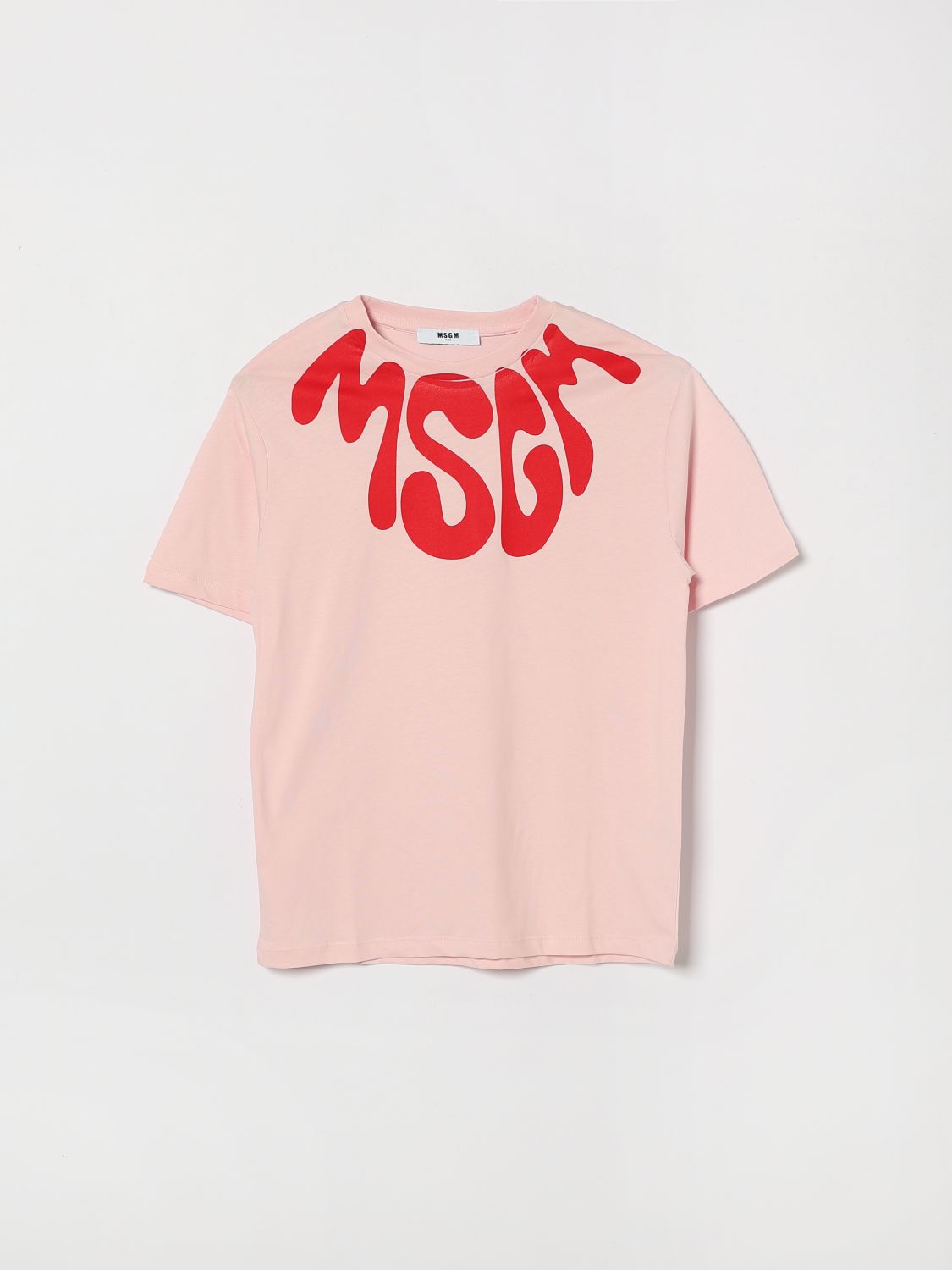 MSGM Kids Cotton T-Shirt with Logo