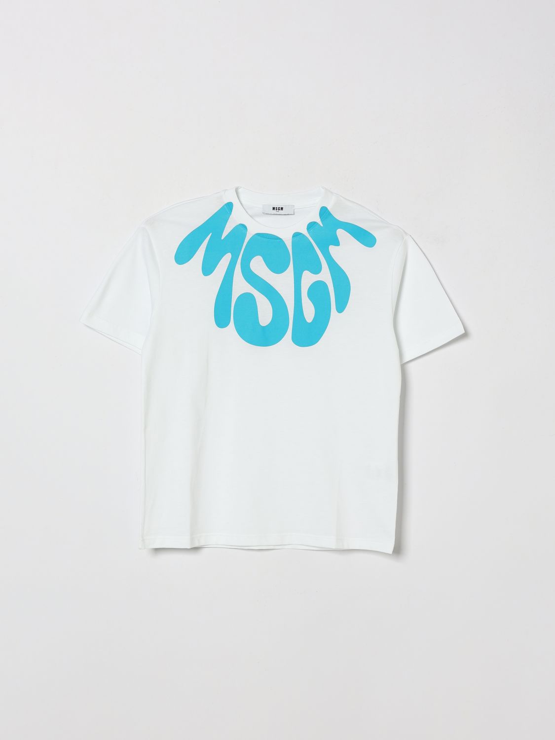 MSGM Kids T-shirt in cotone con logo