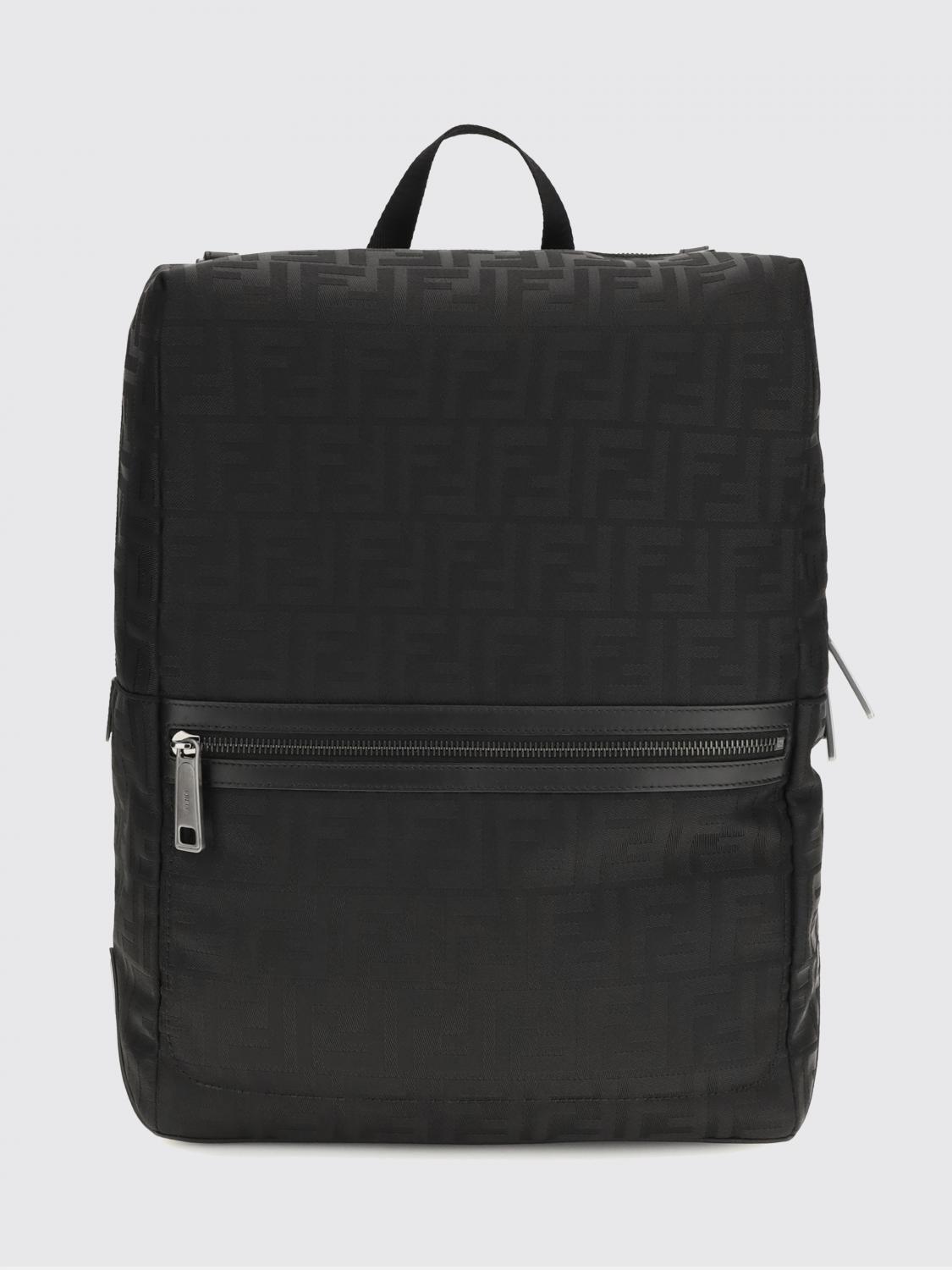 FENDI Zaino Lui in poliammide con monogram F jacquard