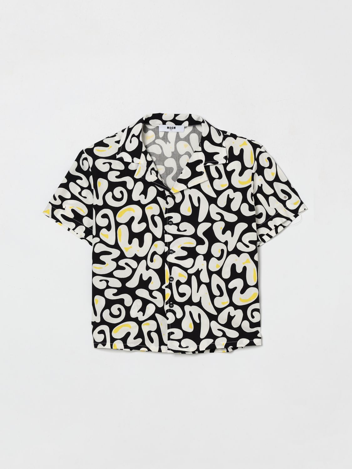 MSGM Kids Bedrucktes Baumwollhemd