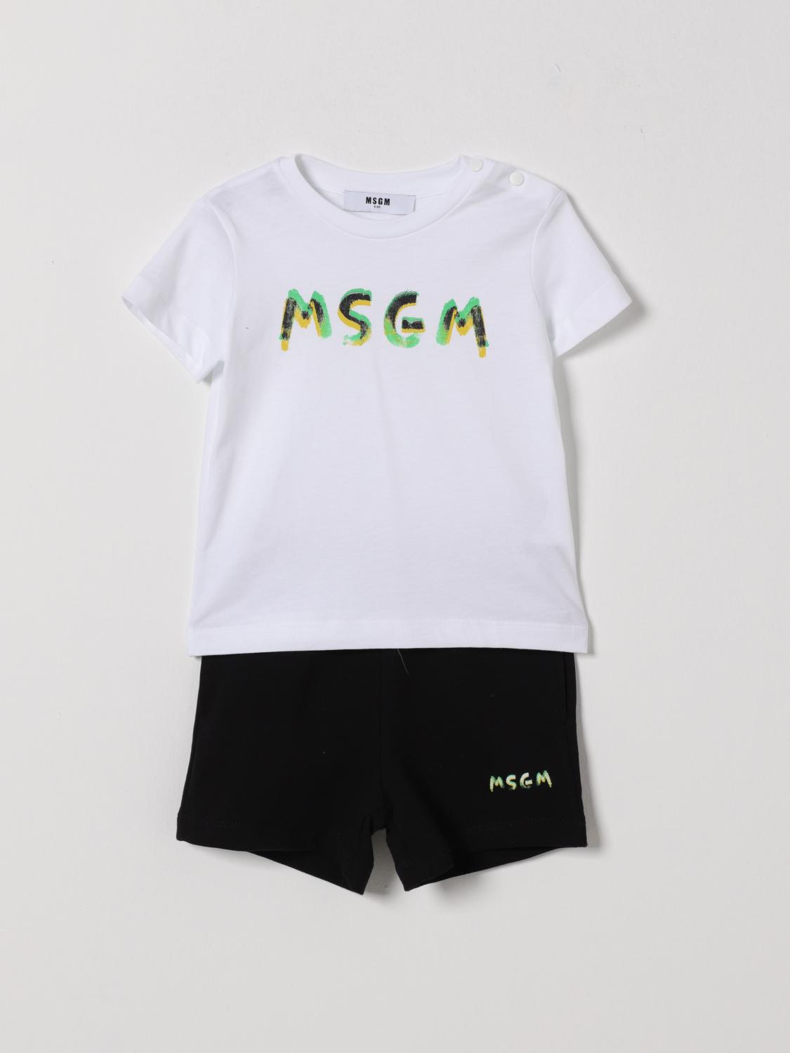 MSGM Kids Baumwoll-Set mit Logo