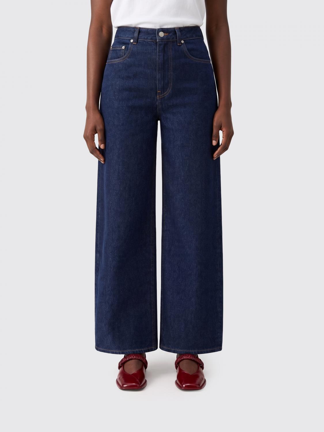 GANNI Jeans Woman color Denim