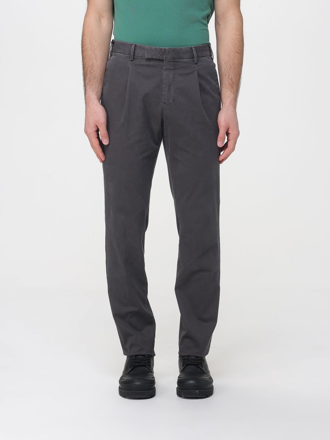 Pt Torino Cotton Blend Stretch Chino Trousers