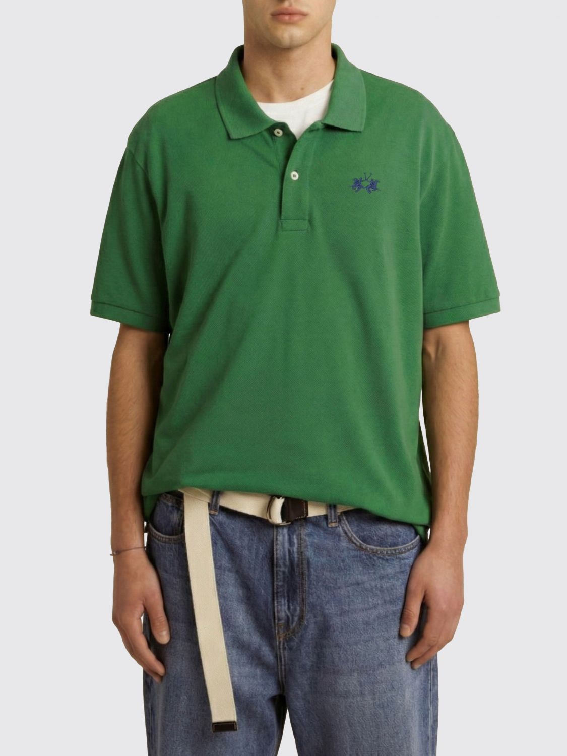 LA MARTINA Baumwoll-Poloshirt mit Logo